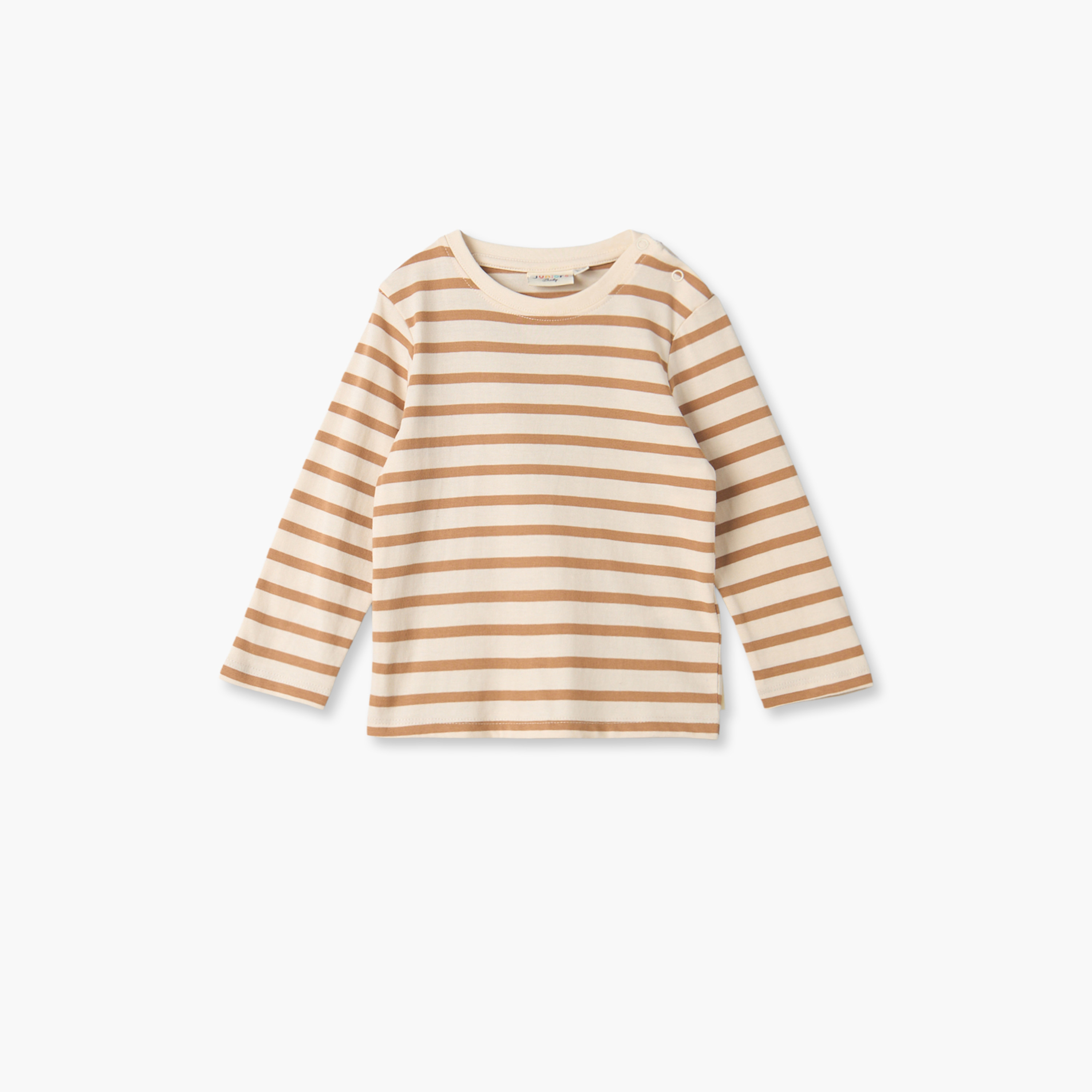 طقم تيشيرت بياقة ضيقة وأكمام طويلة ودنغري بطبعات من جونيورز-baby-boys-clothing-setsandcoords-image-4
