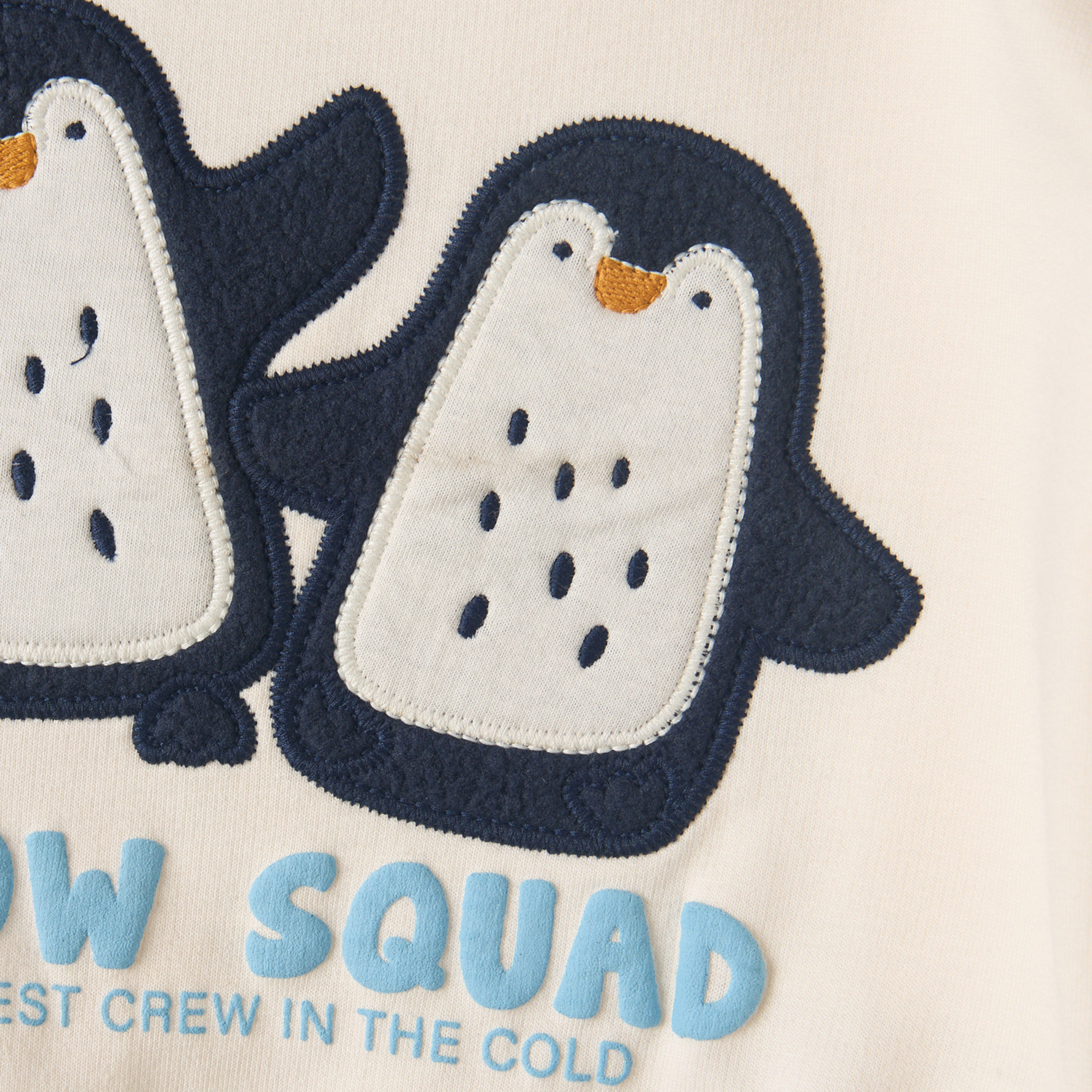 Juniors Crew Neck Long Sleeves Sweatshirt and Joggers Set with Penguin Applique-baby-boys-clothing-setsandcoords-image-8