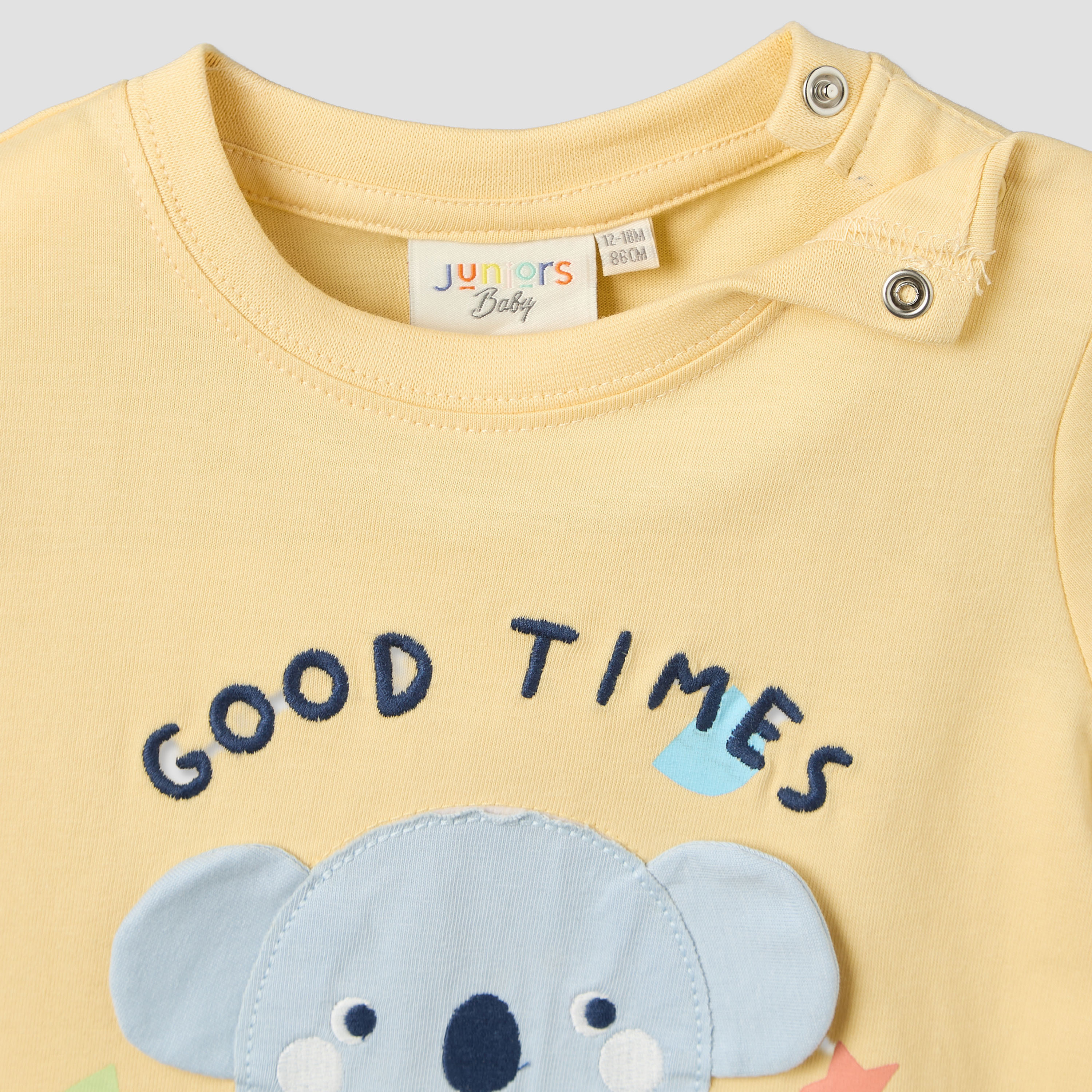 Set of 3 Juniors Round Neck Short Sleeves T-shirt and Shorts Set with Applique Detail-baby-boys-clothing-setsandcoords-image-9