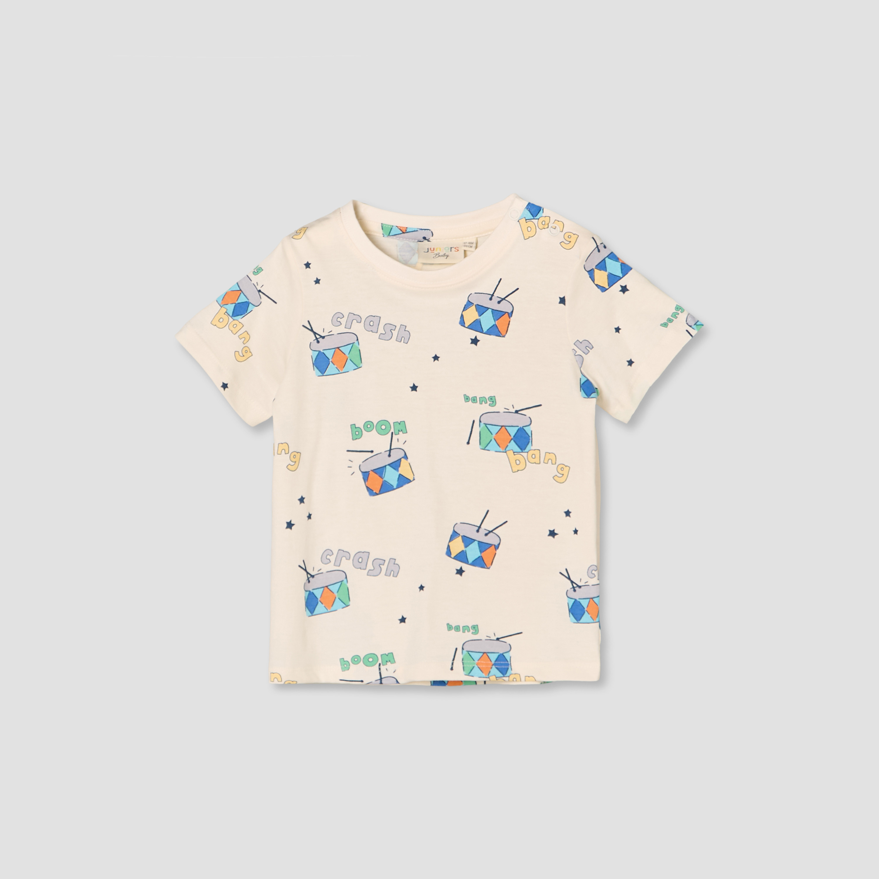 طقم دنغري بتزيينات وتيشيرت بياقة مستديرة وأكمام قصيرة من جونيورز-baby-boys-clothing-setsandcoords-image-5