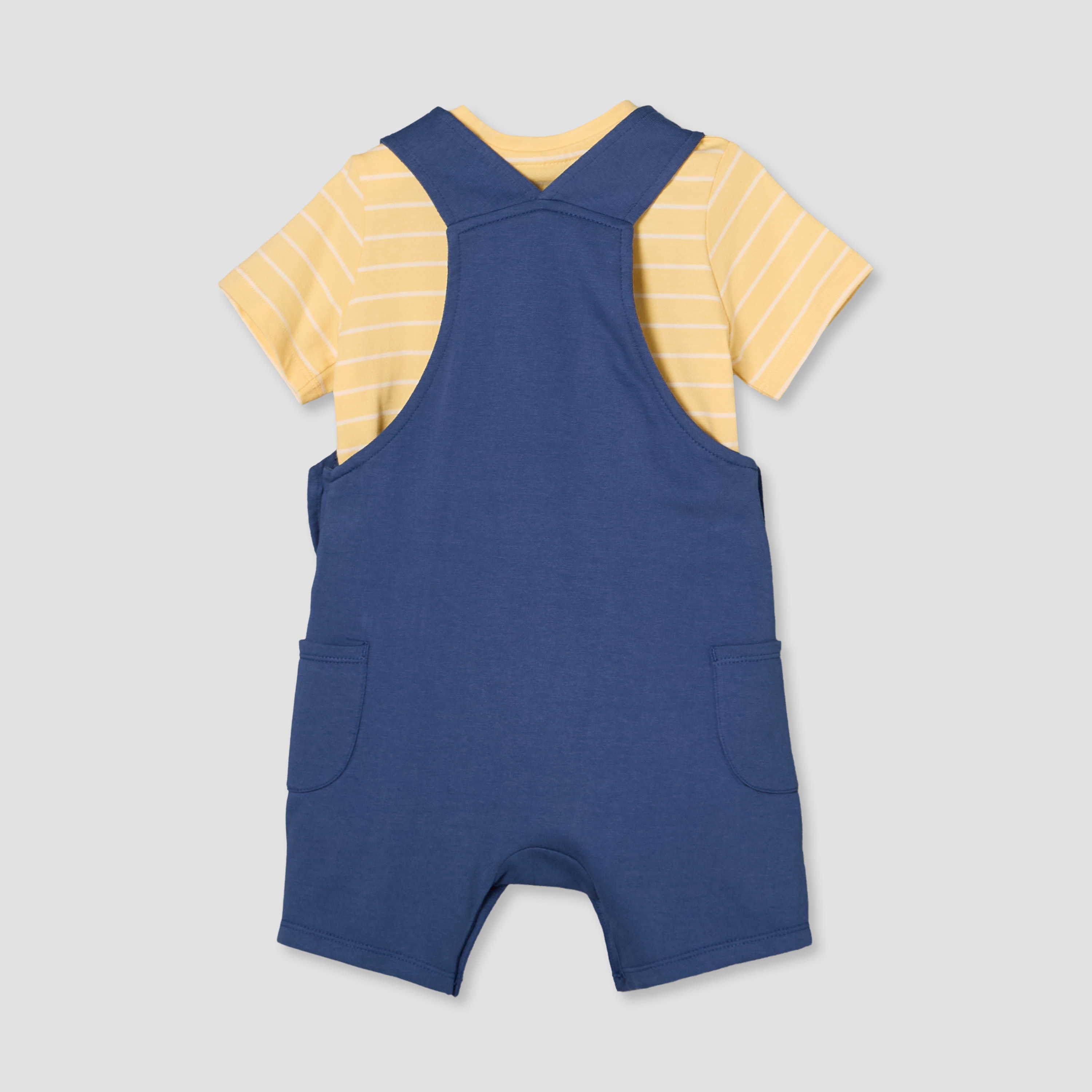 طقم تيشيرت بياقة دائرية وأكمام قصيرة مع دنغري وتصميم كوالا من جونيورز-baby-boys-clothing-setsandcoords-image-2