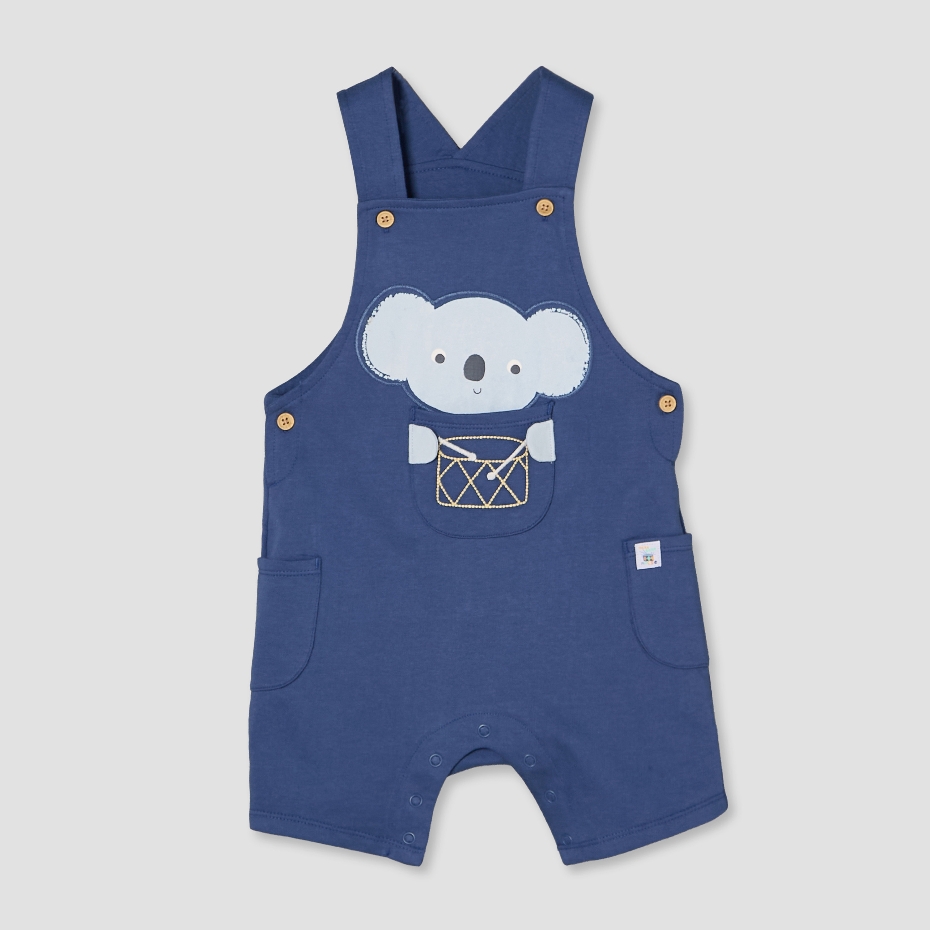 طقم تيشيرت بياقة دائرية وأكمام قصيرة مع دنغري وتصميم كوالا من جونيورز-baby-boys-clothing-setsandcoords-image-3