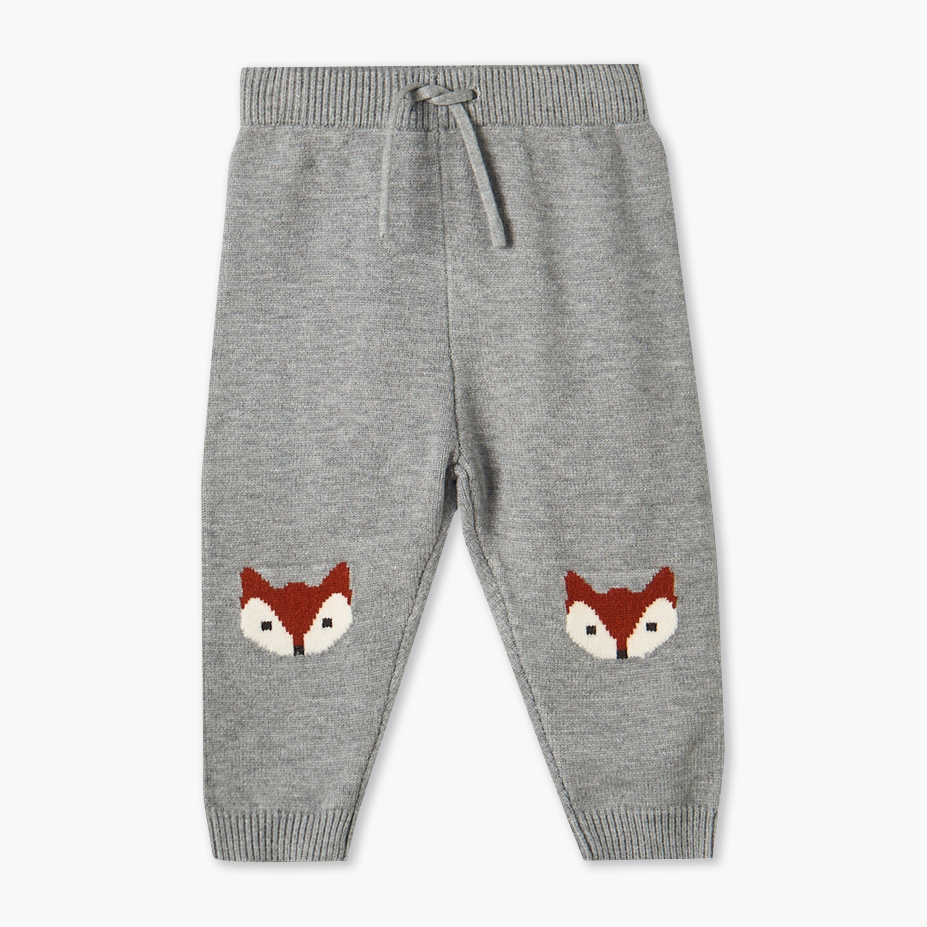 Juniors Crew Neck Long Sleeves Sweater and Pants Set with Fox Accent-baby-boys-clothing-winterwear-setsandcoords-image-4