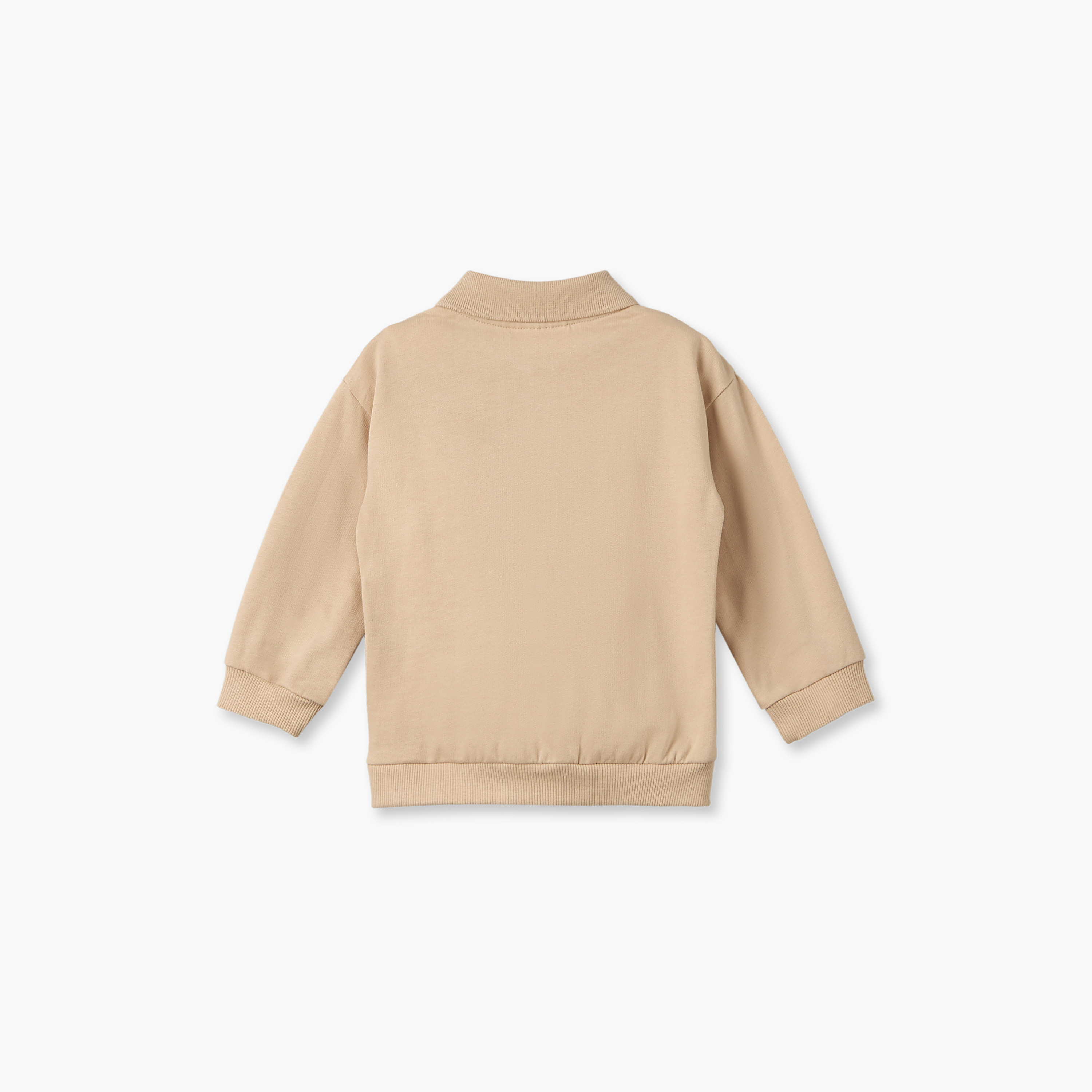سويت شيرت بياقة عادية بولو وأكمام طويلة وبنطلون رياضي بتطريز دب من جونيورز-baby-boys-clothing-setsandcoords-image-5