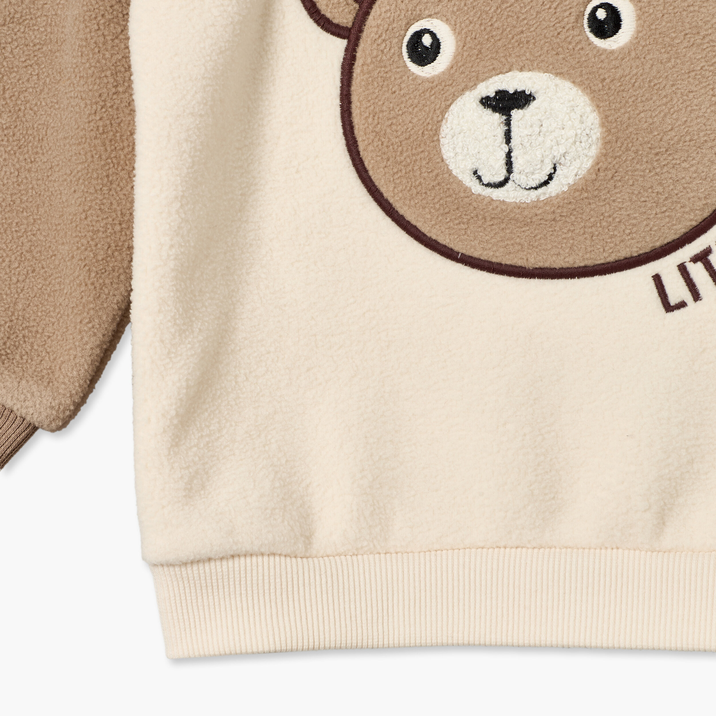 Juniors Cotton Crew Neck Long Sleeves Pyjama Set with Bear Applique-baby-boys-clothing-setsandcoords-image-8