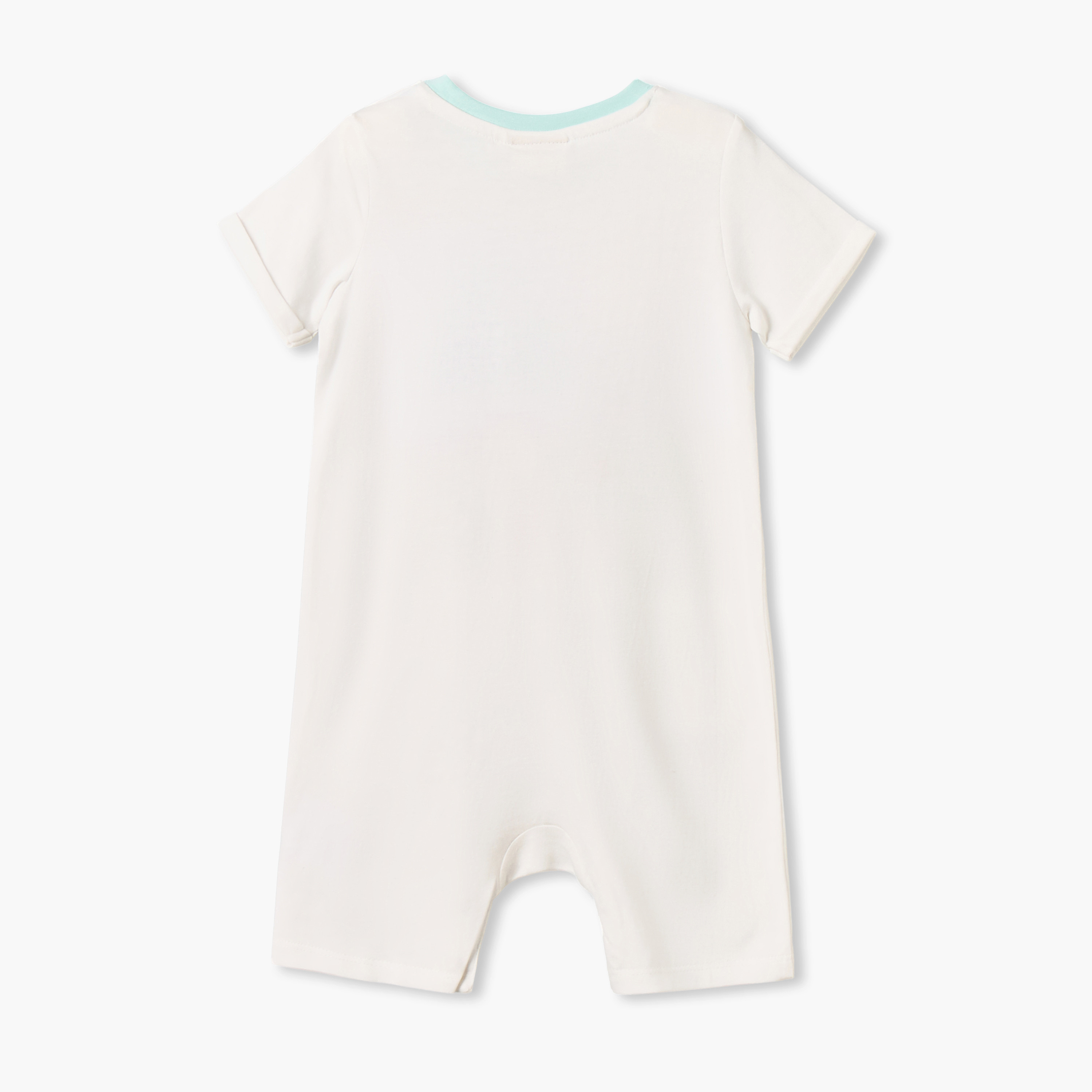 رومبر بياقة مستديرة وأكمام قصيرة بطبعة مزرعة من جونيورز - طقم من قطعتين-baby-boys-clothing-rompers-image-4