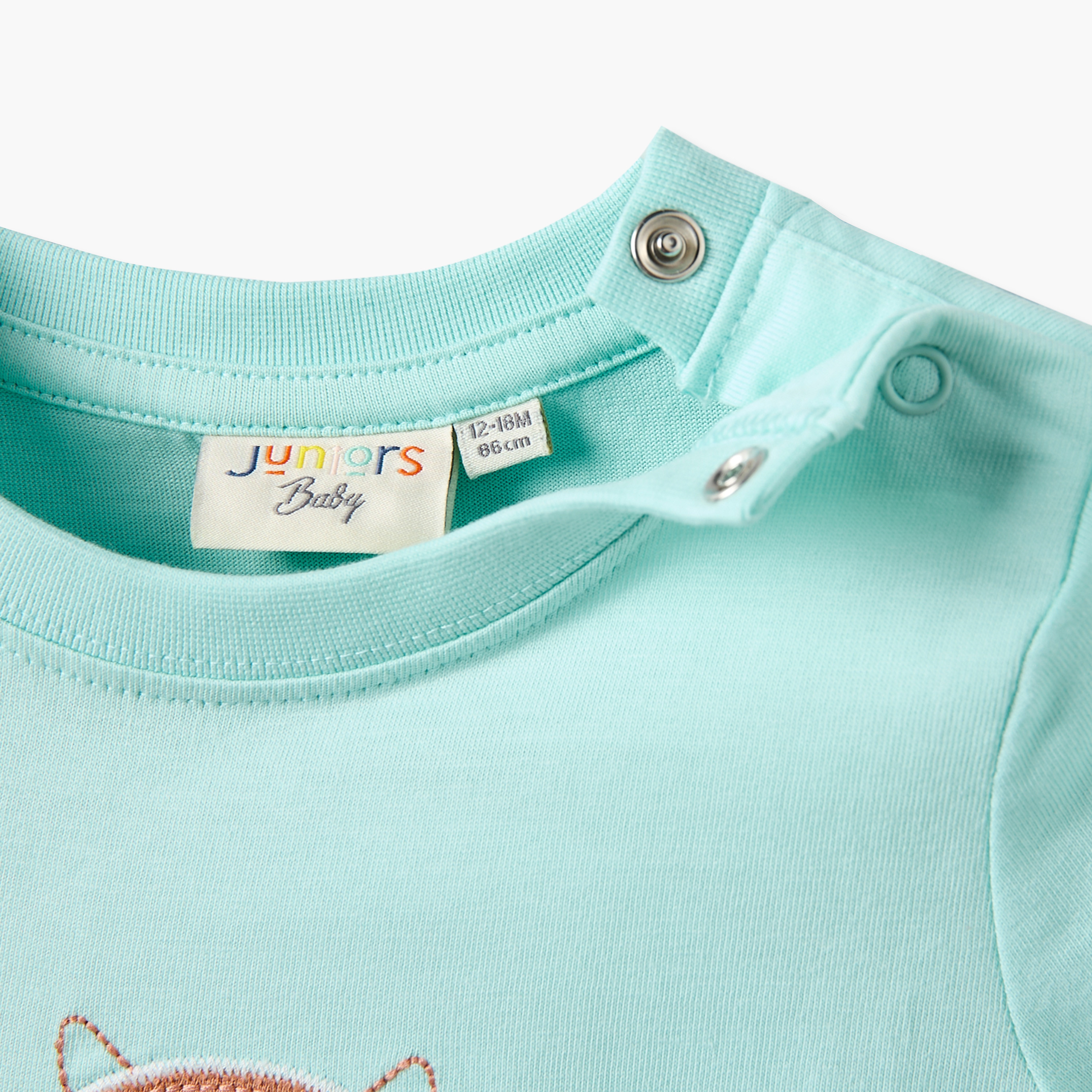 رومبر بياقة مستديرة وأكمام قصيرة بطبعة مزرعة من جونيورز - طقم من قطعتين-baby-boys-clothing-rompers-image-8