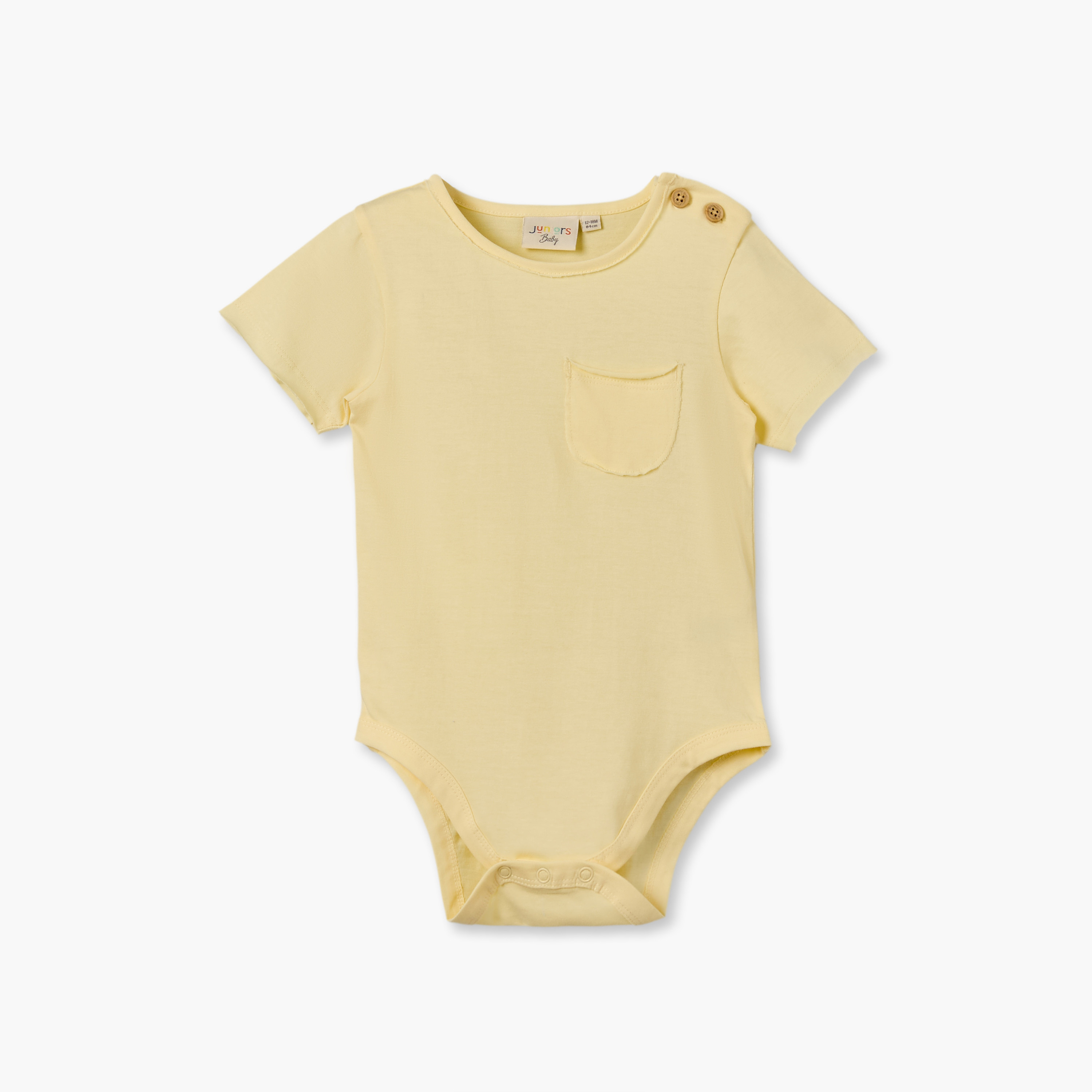 Pack of 2 Juniors Round Neck Short Sleeves Bodysuit with Pocket-baby-boys-clothing-bodysuits-image-3