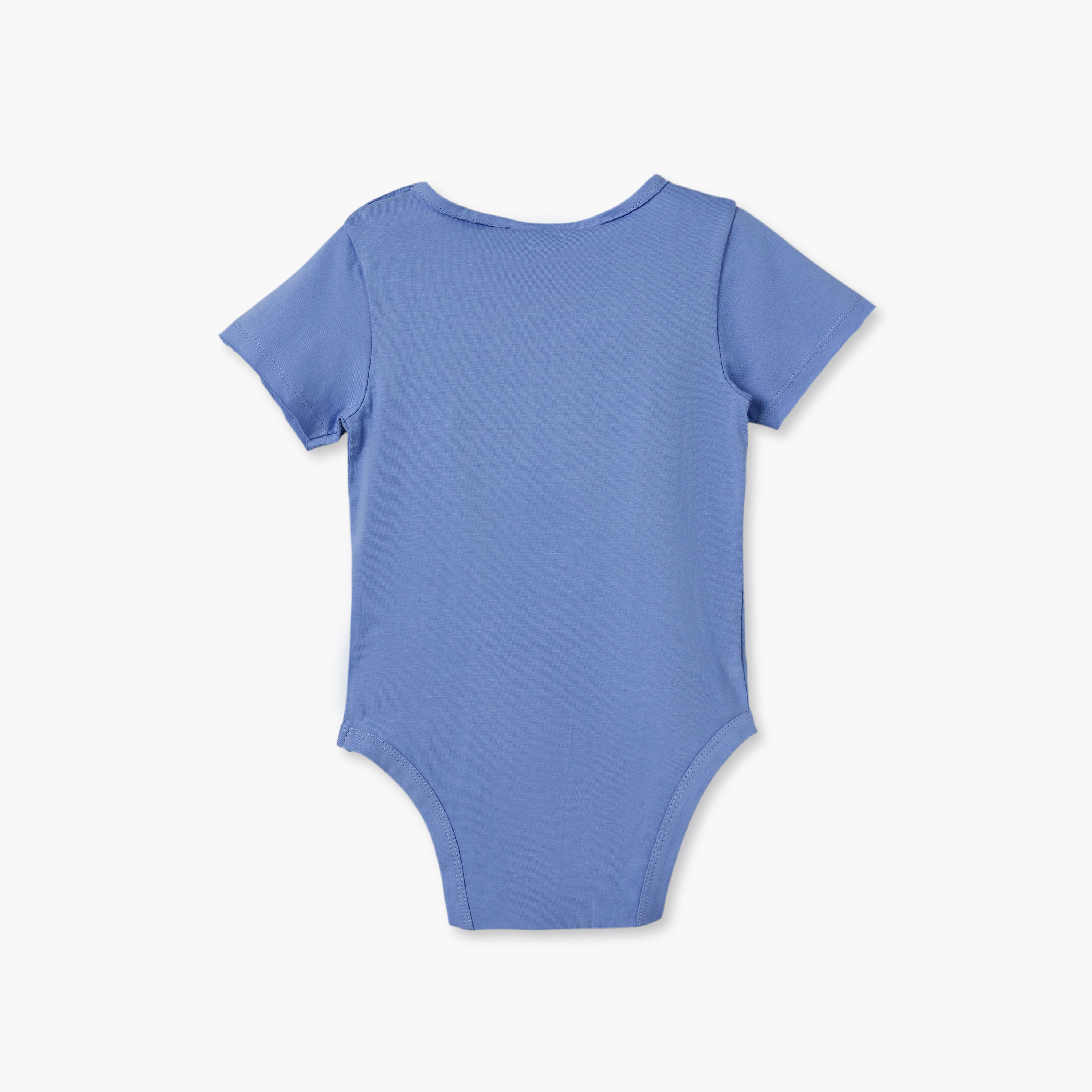 Pack of 2 Juniors Round Neck Short Sleeves Bodysuit with Pocket-baby-boys-clothing-bodysuits-image-5