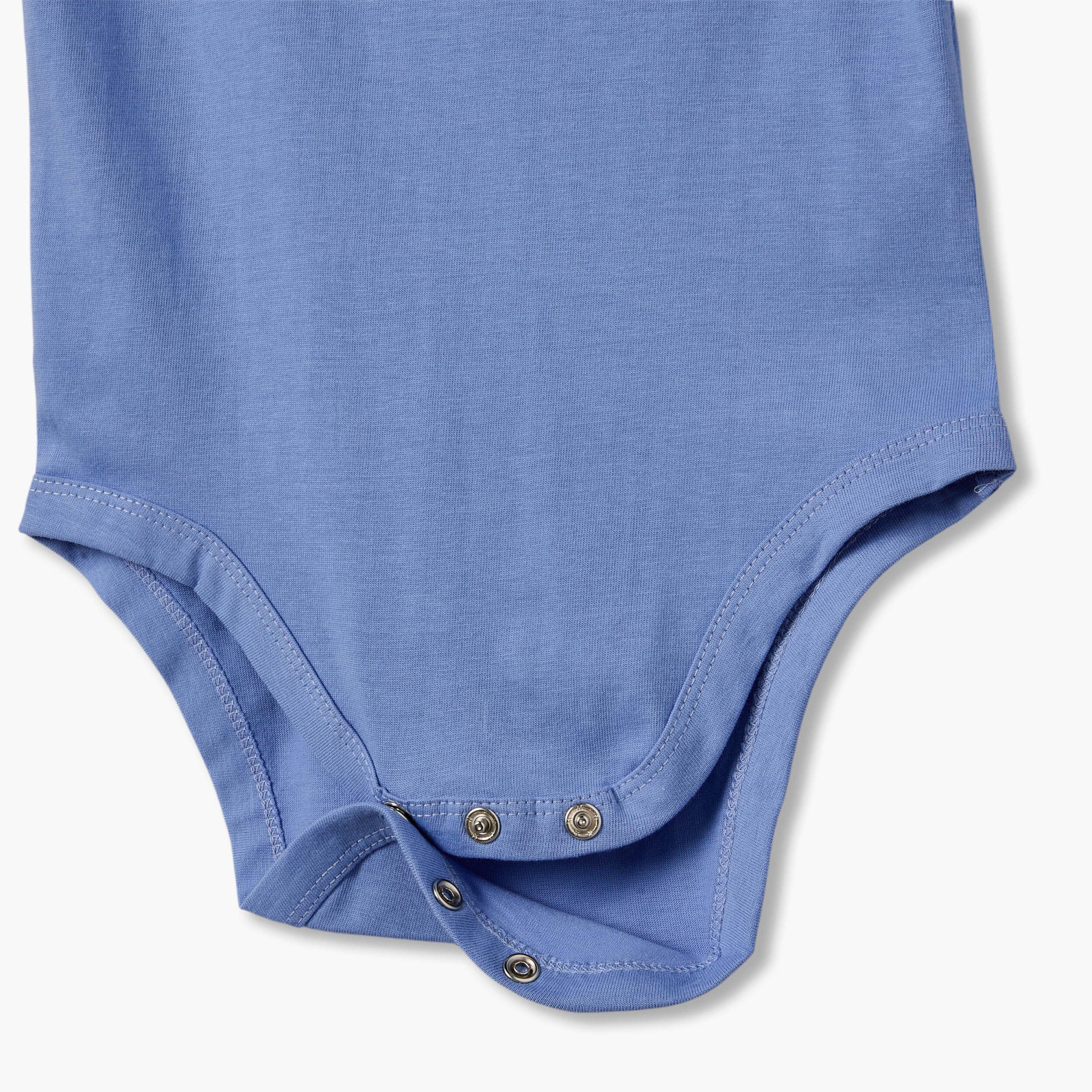 Pack of 2 Juniors Round Neck Short Sleeves Bodysuit with Pocket-baby-boys-clothing-bodysuits-image-7