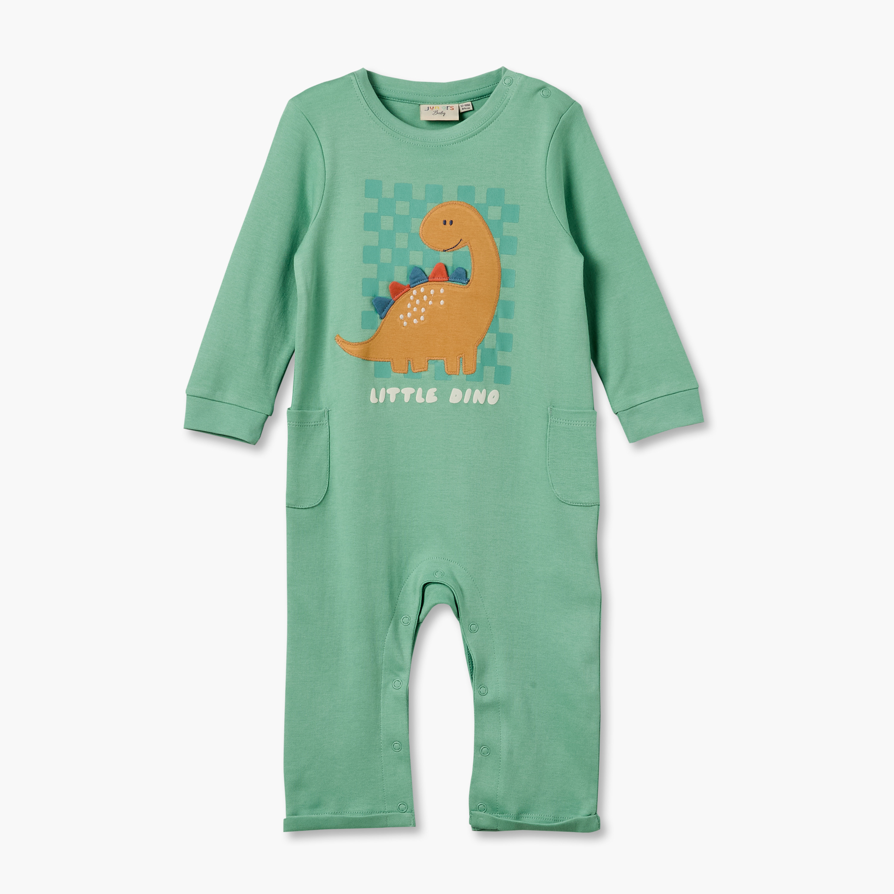 رومبير بياقة مستديرة وأكمام طويلة وطبعات من جونيورز - عبوة من قطعتين-baby-boys-clothing-rompers-image-8