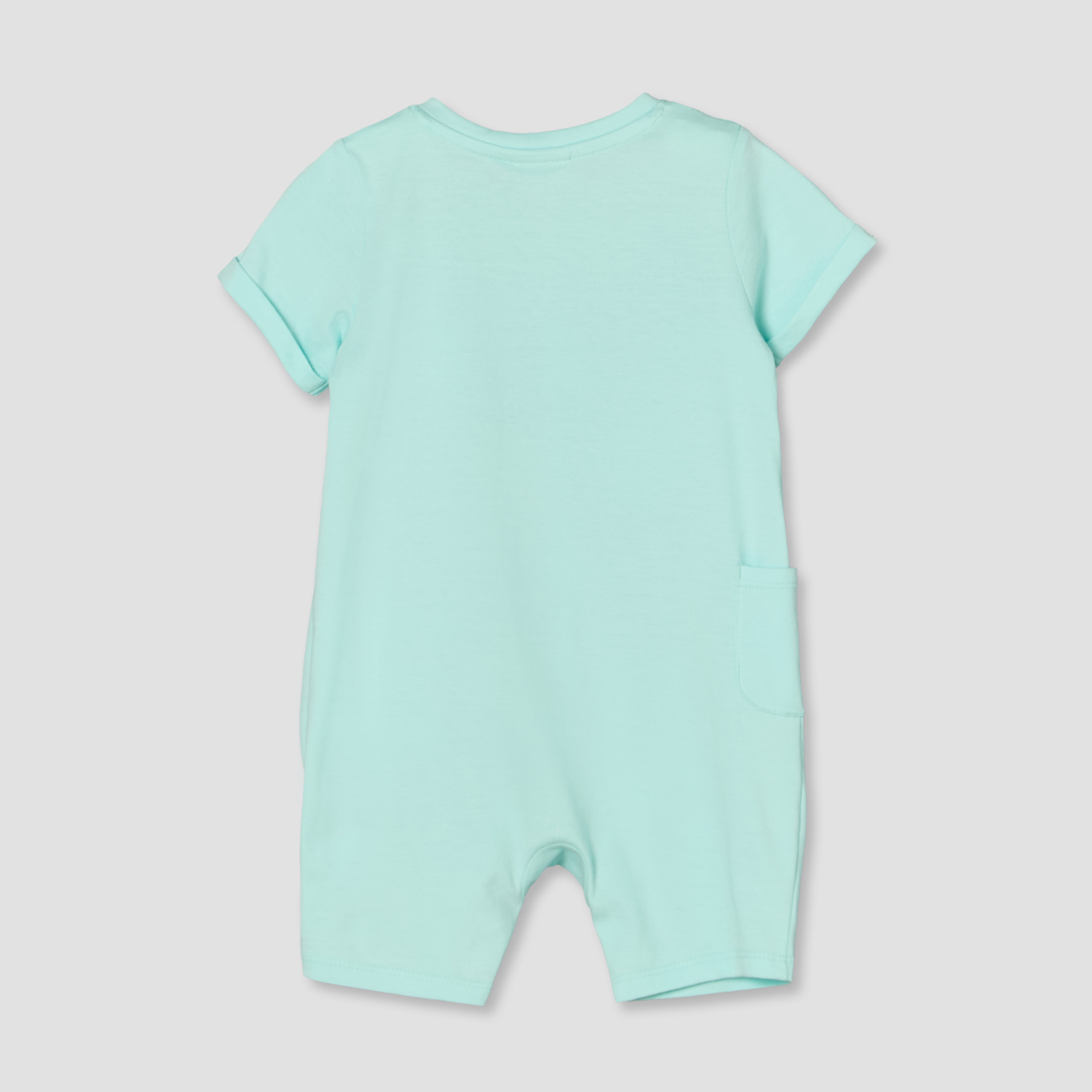 Juniors Crew Neck Short Sleeves Romper with Print-baby-boys-clothing-rompers-image-3