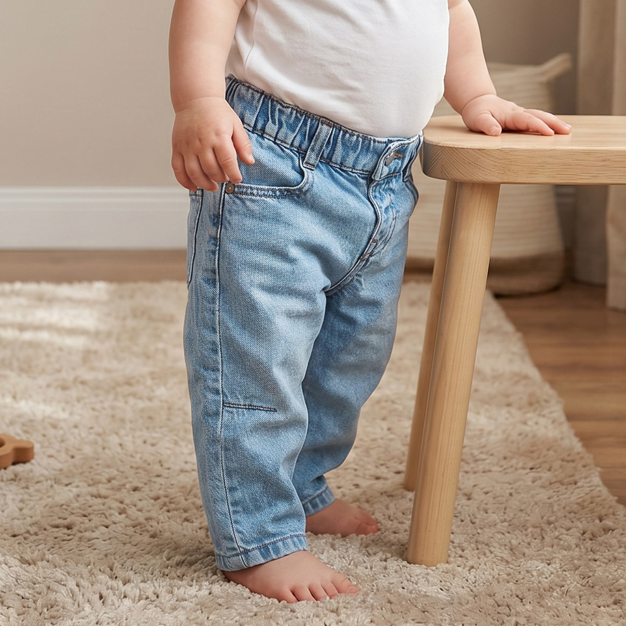 بنطلون جينز بخصر متوسط الارتفاع مع جيوب من جونيورز-boys-clothing-bottoms-jeans-image-1