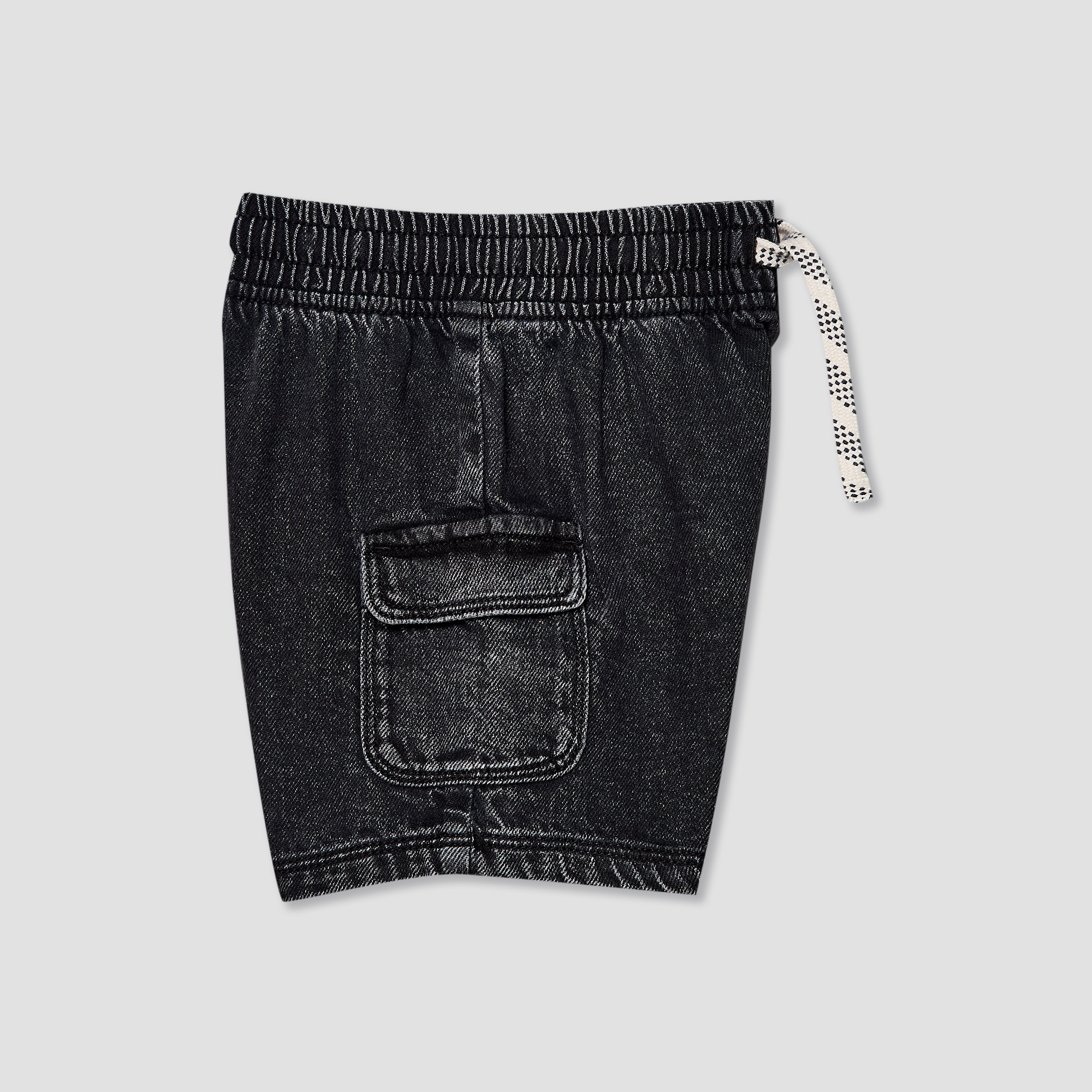 Juniors Knee Length Drawstring Waistband Cargo Shorts with Pockets-baby-boys-clothing-bottoms-shorts-image-11