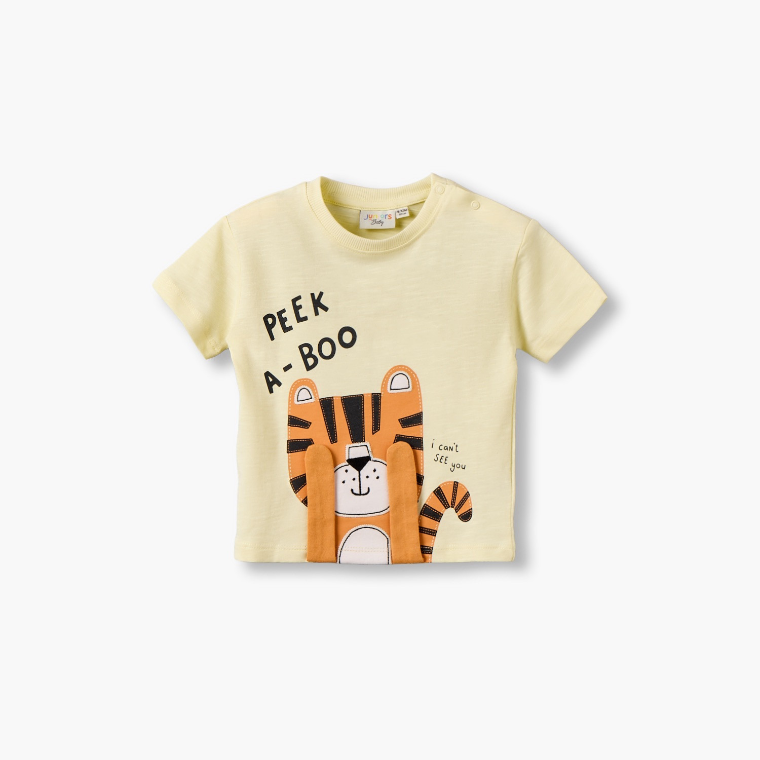 Juniors Crew Neck Short Sleeves T-shirt with Tiger Print-baby-boys-clothing-tshirtsandpolos-image-2