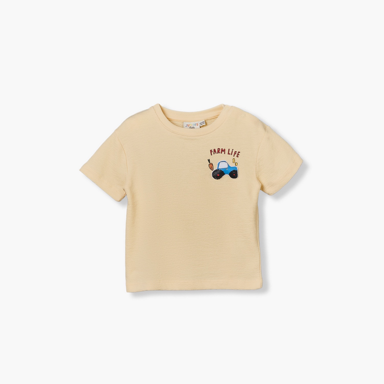 Juniors Crew Neck Short Sleeves T-shirt with Farm Print-baby-boys-clothing-tshirtsandpolos-image-1