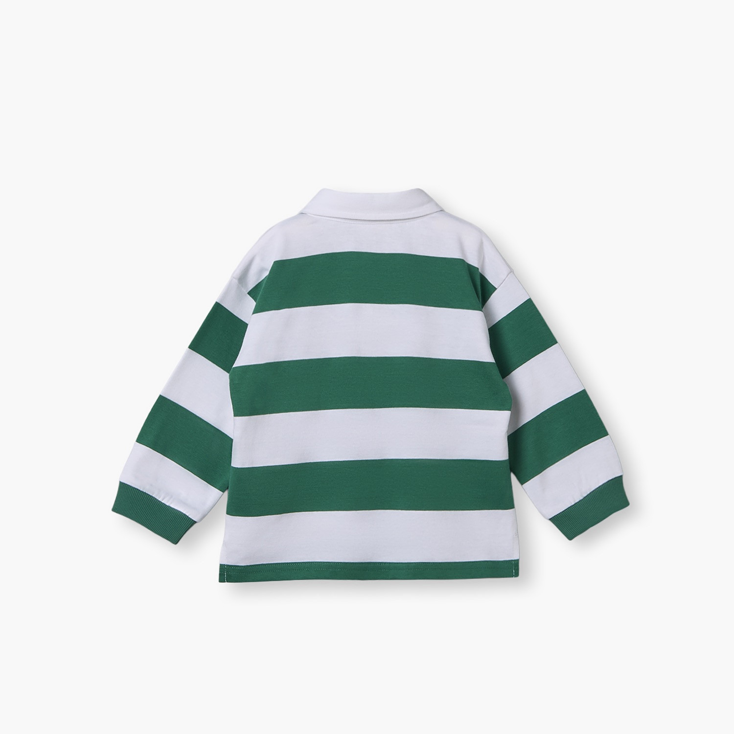 Juniors Long Sleeves Polo T-shirt with Stripes-baby-boys-clothing-shirts-image-3