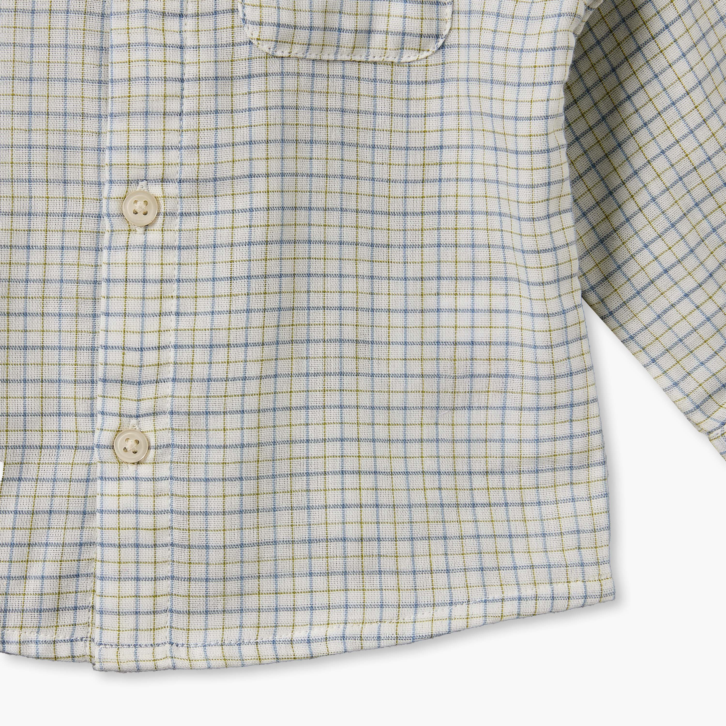 قميص بأكمام طويلة وتطريز ديناصور من جونيورز-baby-boys-clothing-shirts-image-4