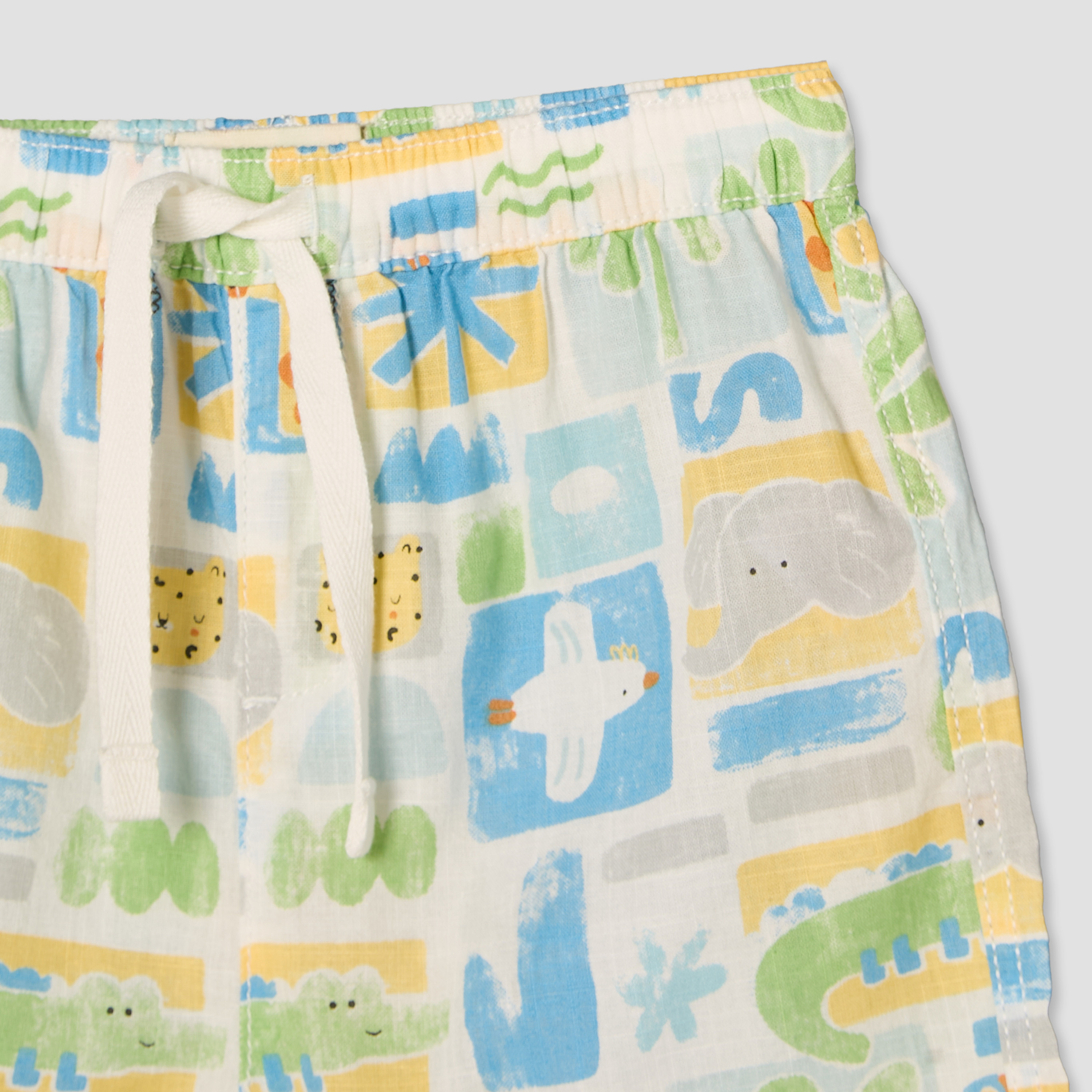طقم قميص بياقة عادية وأكمام قصيرة مع شورت بطبعة سفاري من جونيورز-baby-boys-clothing-setsandcoords-image-8