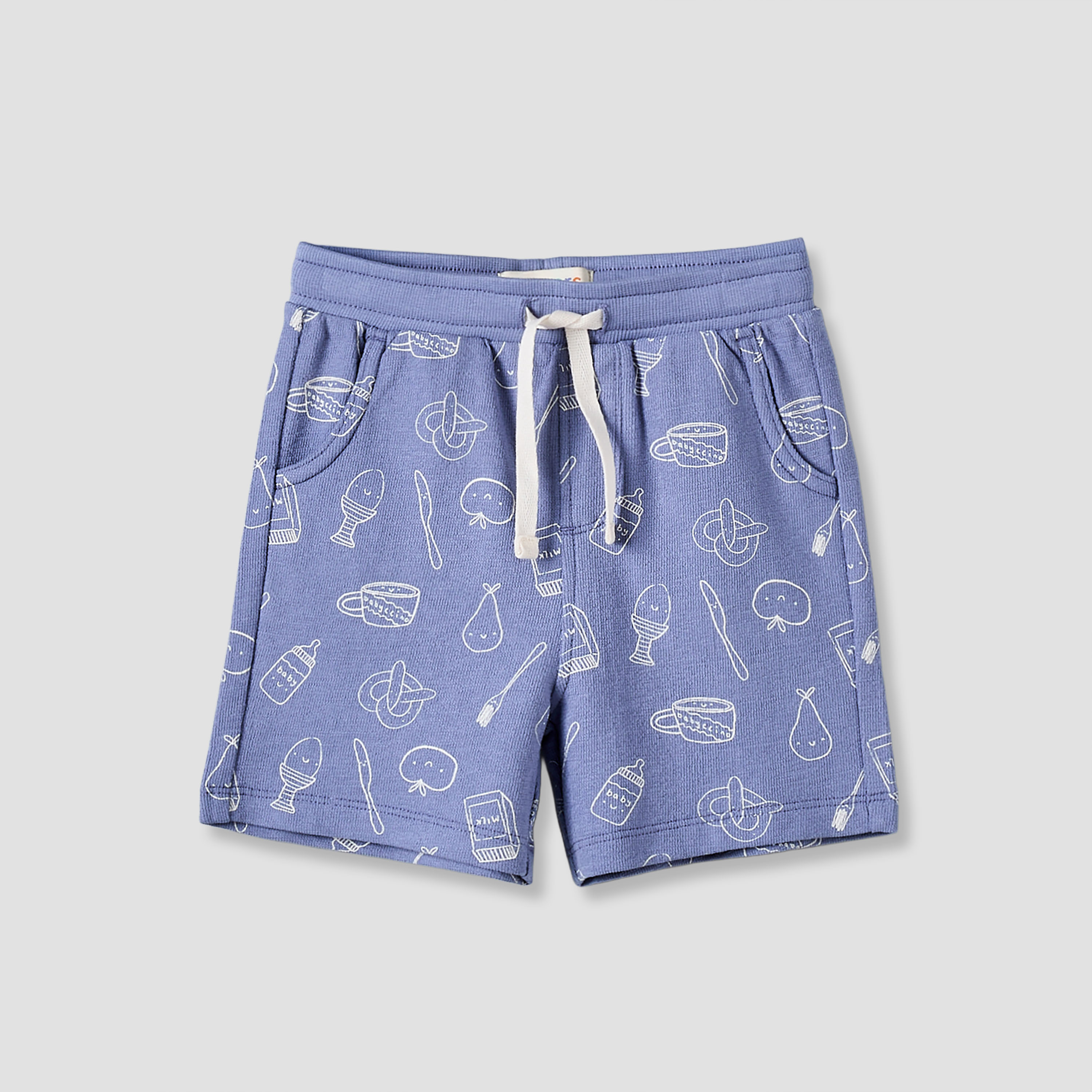 طقم تيشيرت بياقة ضيقة وأكمام قصيرة مع شورت برباط من جونيورز-baby-boys-clothing-setsandcoords-image-5