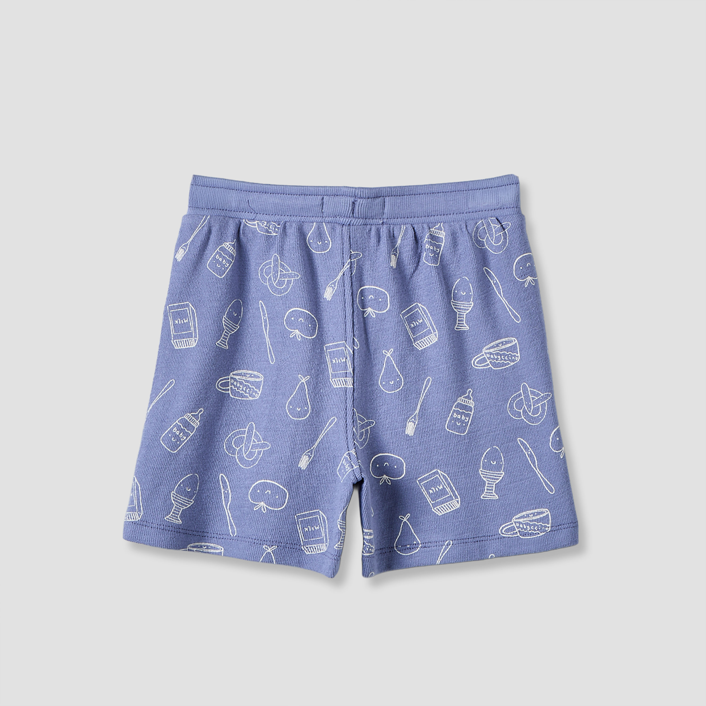 طقم تيشيرت بياقة ضيقة وأكمام قصيرة مع شورت برباط من جونيورز-baby-boys-clothing-setsandcoords-image-6