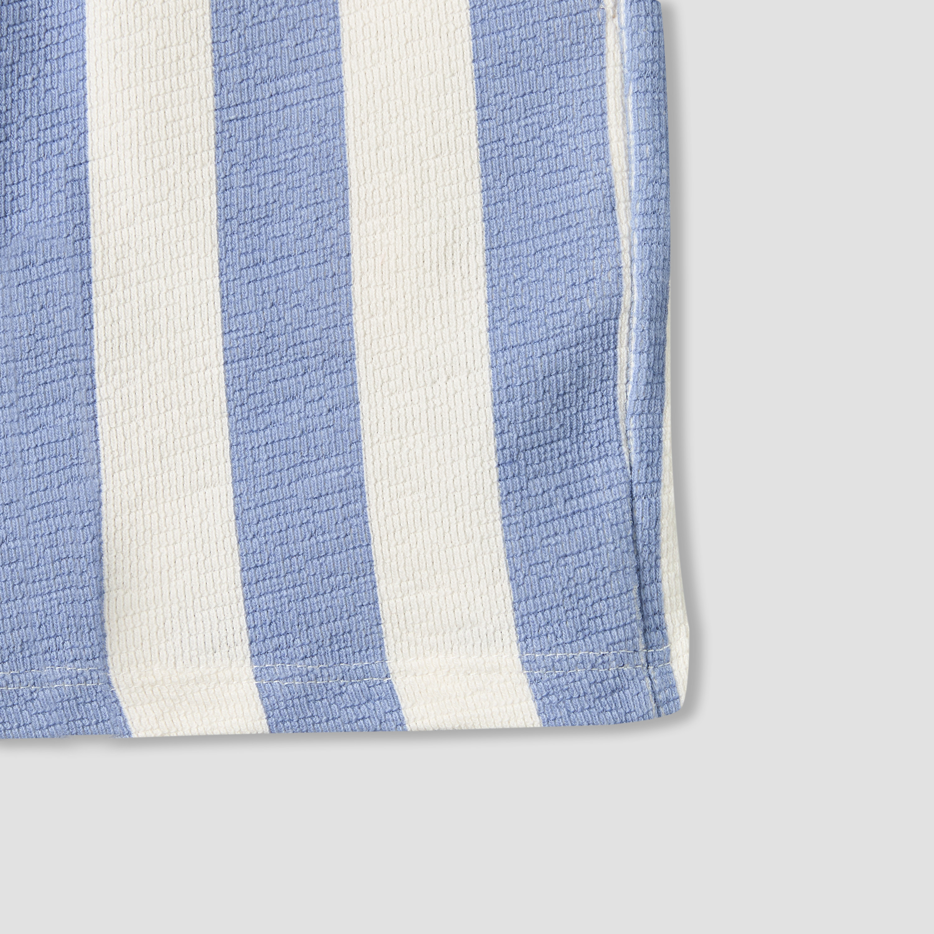 Juniors Round Neck Short Sleeves T-shirt and Shorts Set with Stripes-baby-boys-clothing-setsandcoords-image-10
