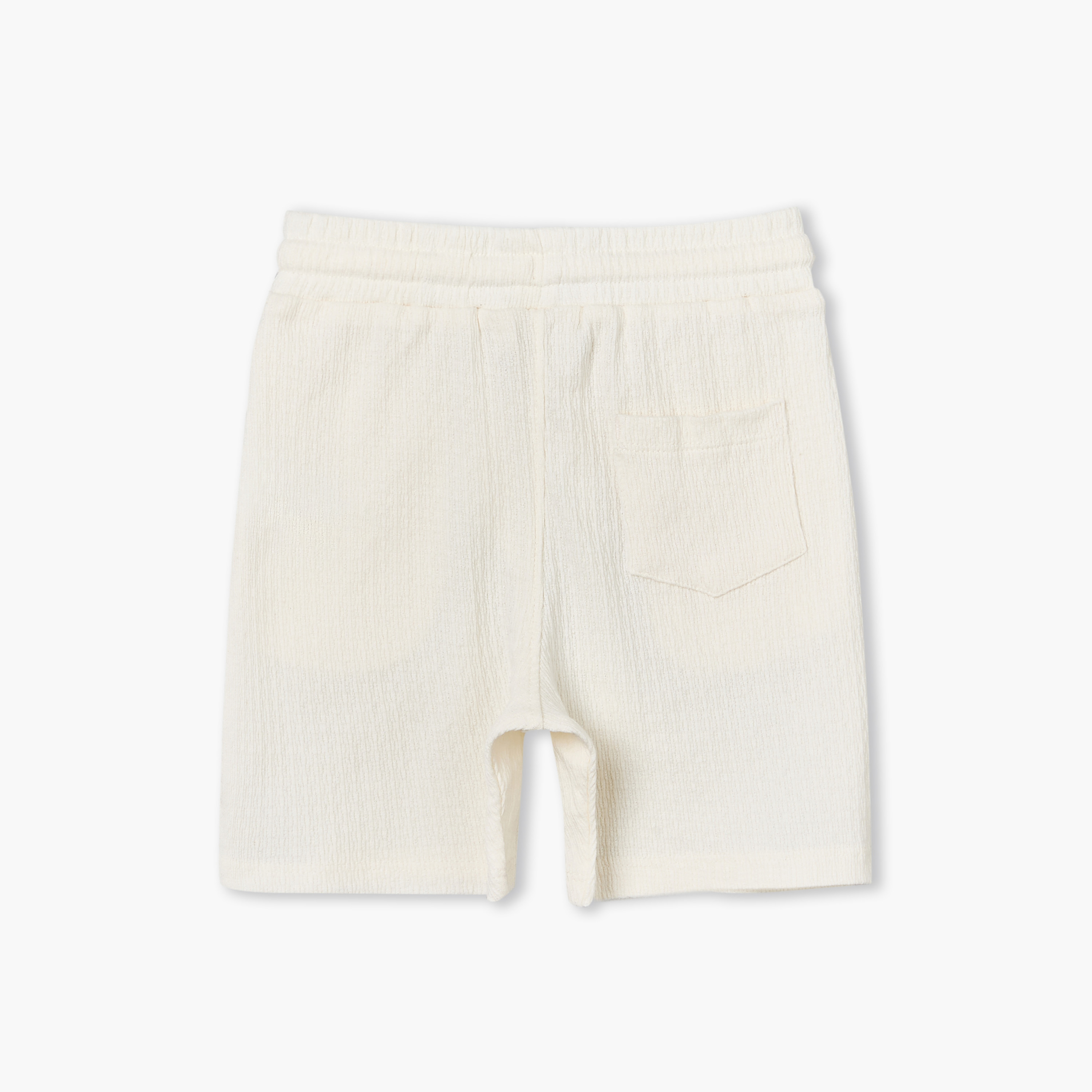 طقم شورت وقميص بارز الملمس بياقة عادية وأكمام قصيرة من جونيورز-baby-boys-clothing-setsandcoords-image-6