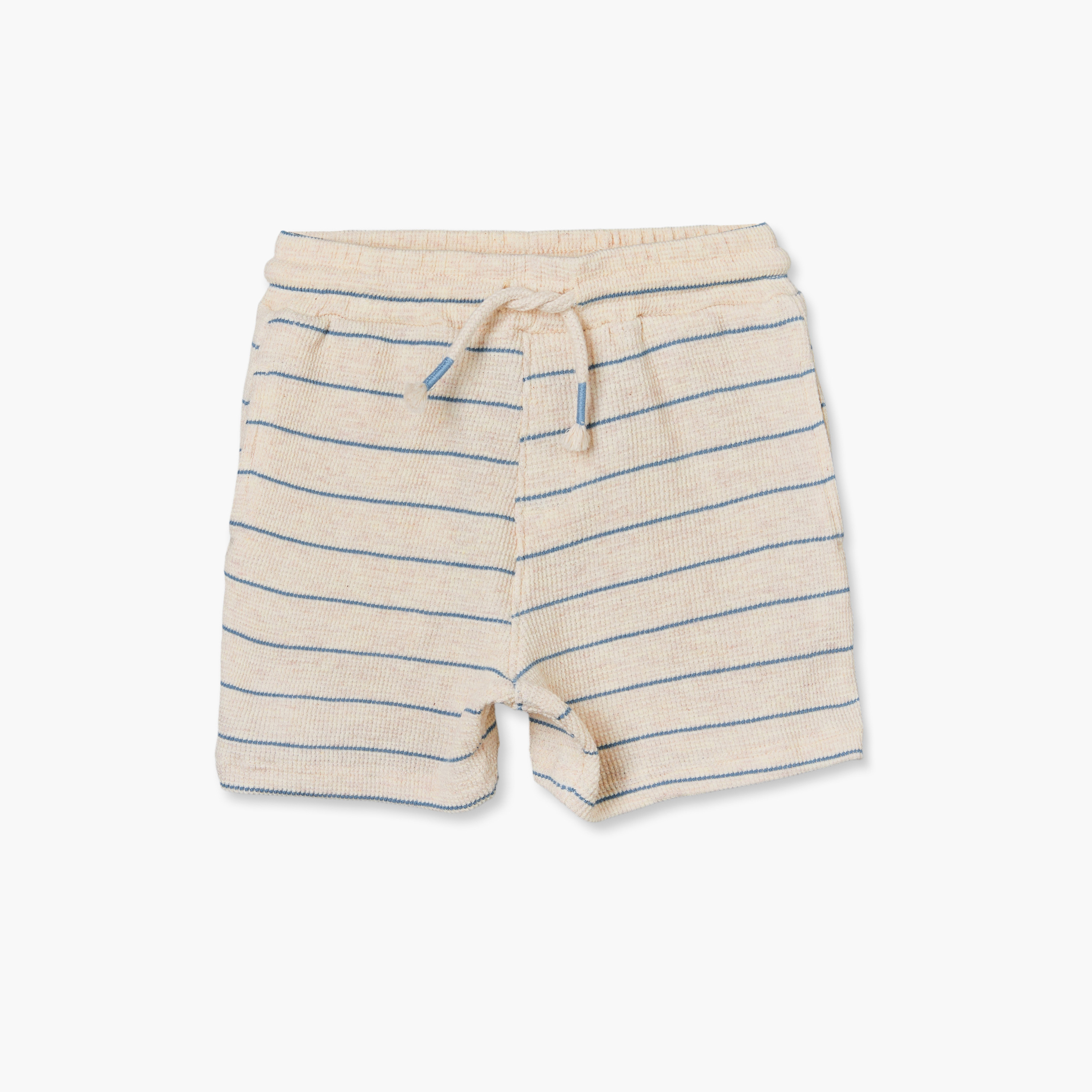 Juniors Henley Neck Short Sleeves T-shirt and Shorts Set with Stripes-baby-boys-clothing-setsandcoords-image-3