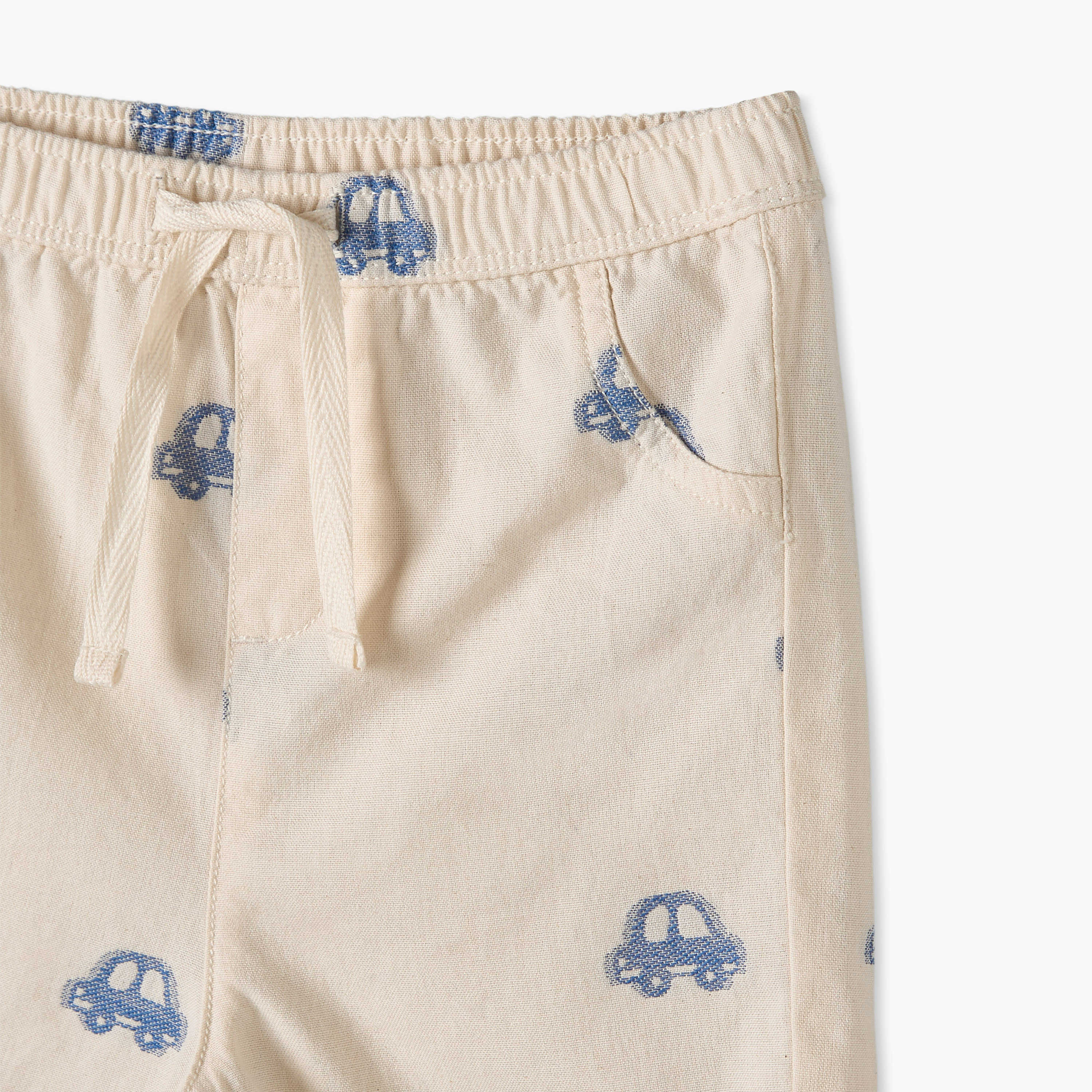 طقم شورت وقميص بياقة عادية وأكمام قصيرة وطبعات سيارات من جونيورز-baby-boys-clothing-setsandcoords-image-8
