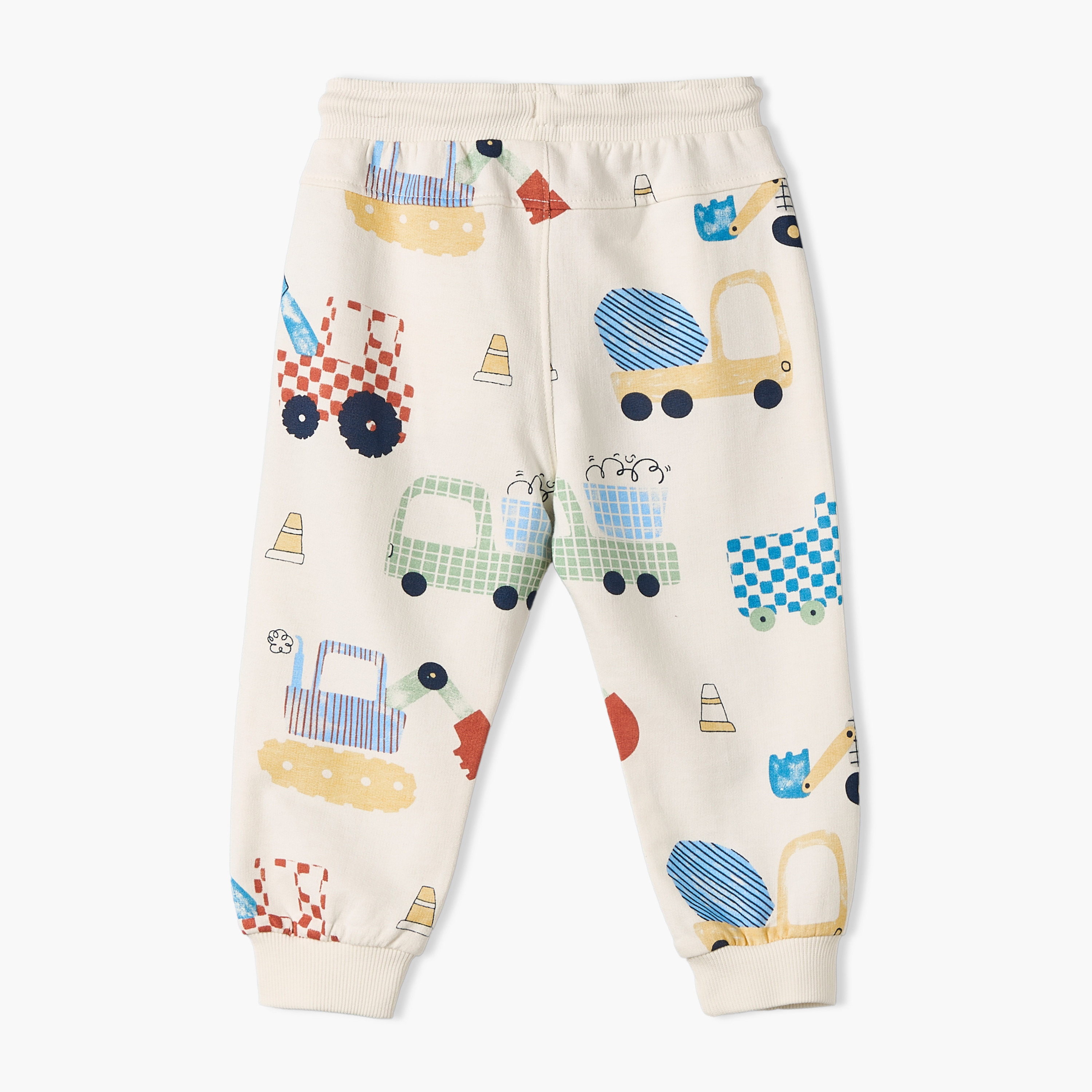 Juniors Hooded Long Sleeves Sweatshirt and Joggers Set with Vehicle Print-baby-boys-clothing-setsandcoords-image-6