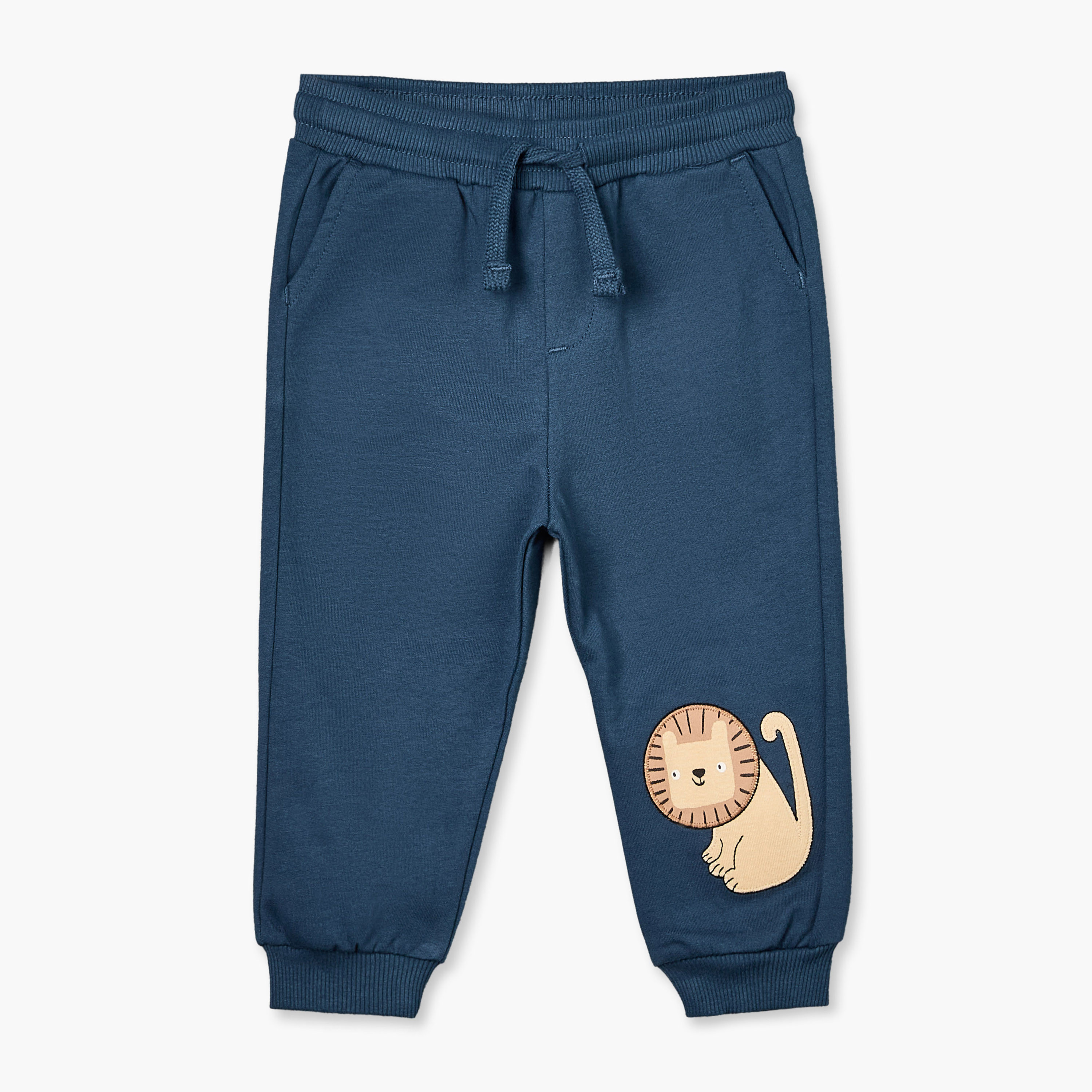 Juniors Round Neck Long Sleeves Sweatshirt and Joggers Set with Applique Design-baby-boys-clothing-setsandcoords-image-3