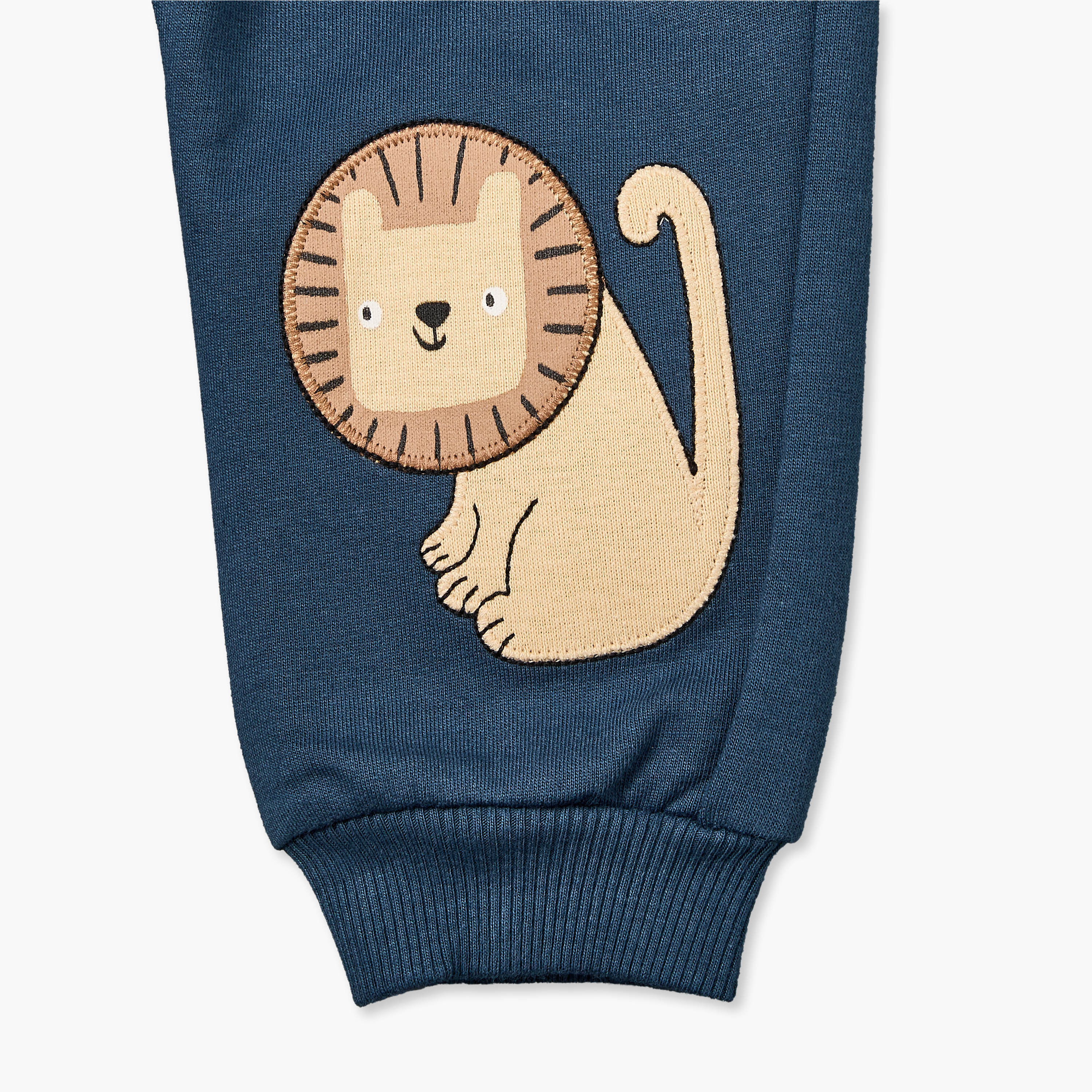 Juniors Round Neck Long Sleeves Sweatshirt and Joggers Set with Applique Design-baby-boys-clothing-setsandcoords-image-9