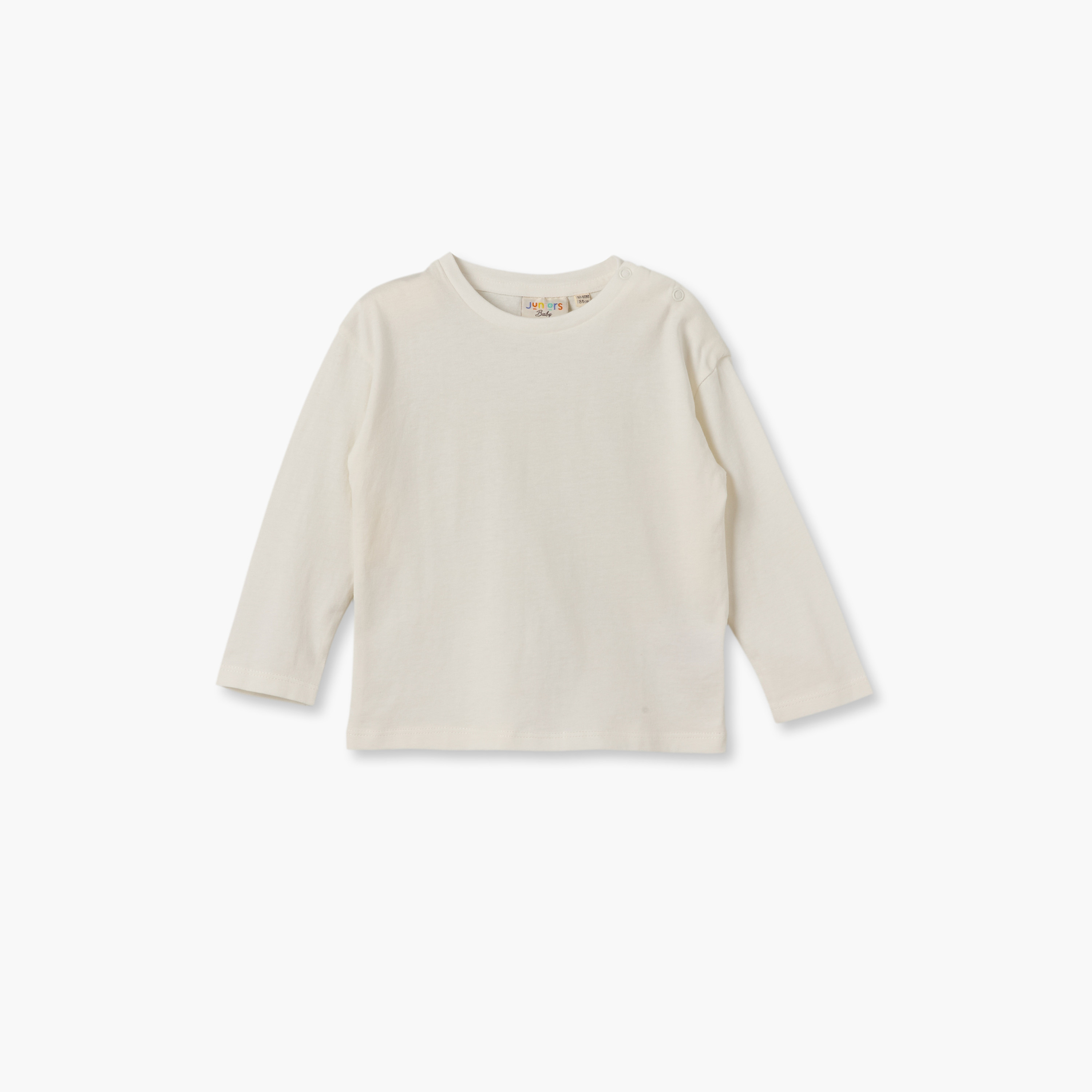 Juniors Crew Neck Long Sleeves T-shirt and Dungaree Set with Embroidery-baby-boys-clothing-setsandcoords-image-4
