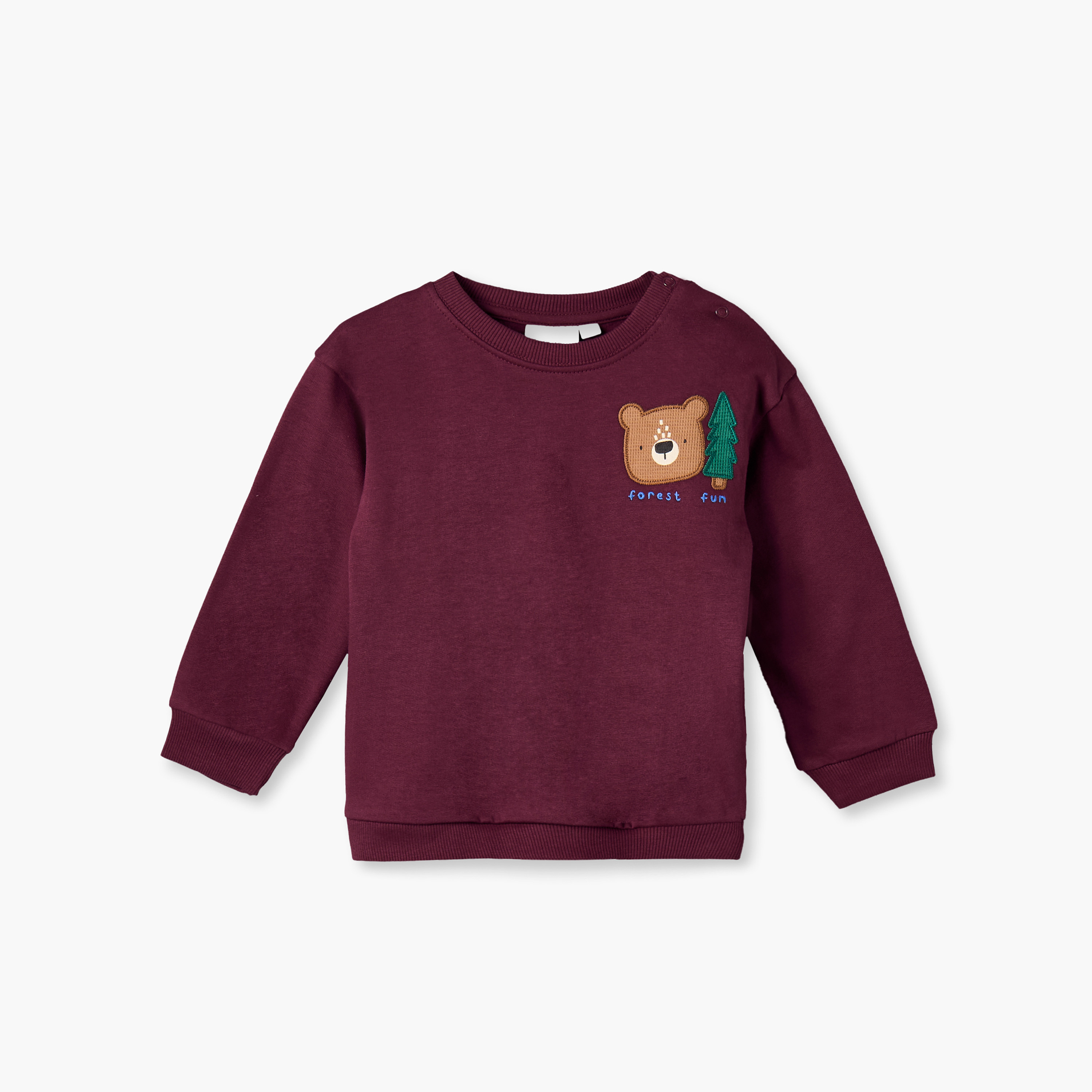 طقم بنطلون رياضي وسويت شيرت بياقة ضيقة وأكمام طويلة وطبعات من جونيورز-baby-boys-clothing-winterwear-setsandcoords-image-2