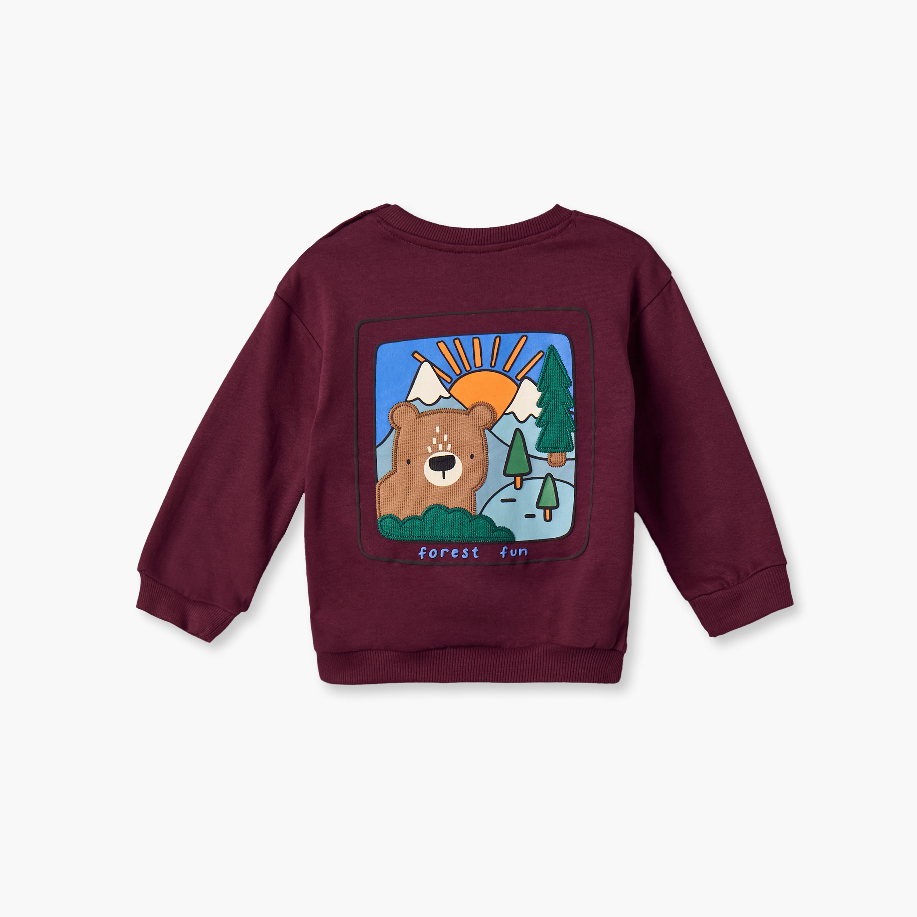 طقم بنطلون رياضي وسويت شيرت بياقة ضيقة وأكمام طويلة وطبعات من جونيورز-baby-boys-clothing-winterwear-setsandcoords-image-4