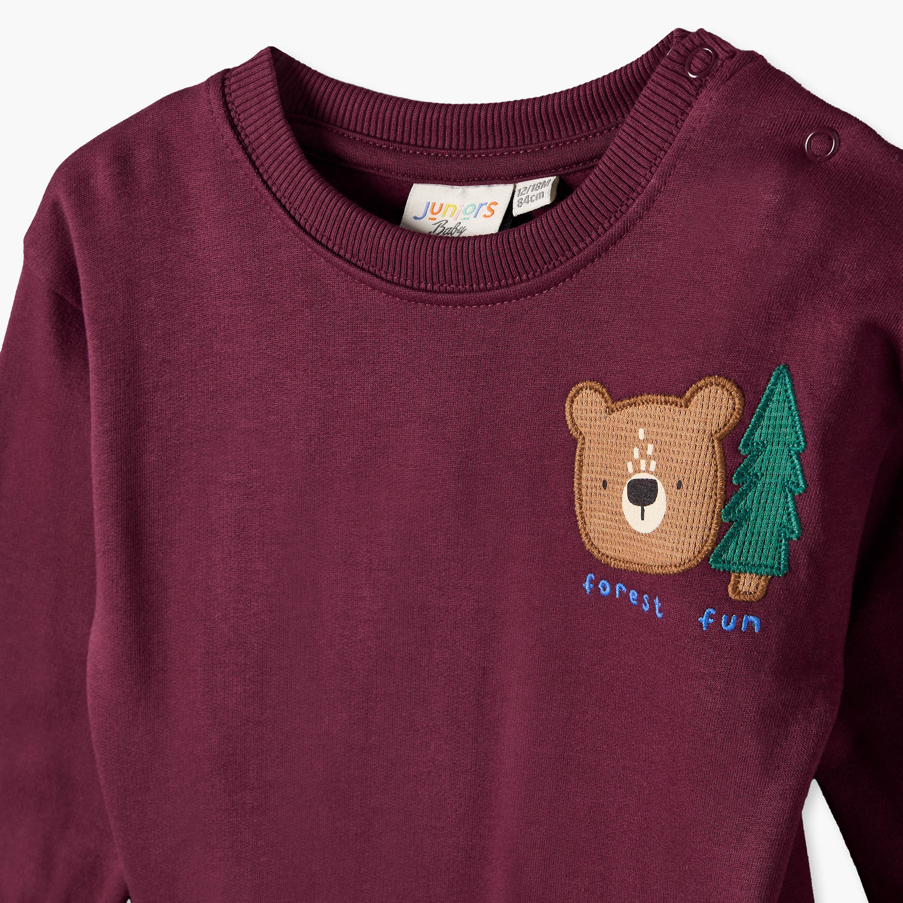 طقم بنطلون رياضي وسويت شيرت بياقة ضيقة وأكمام طويلة وطبعات من جونيورز-baby-boys-clothing-winterwear-setsandcoords-image-6