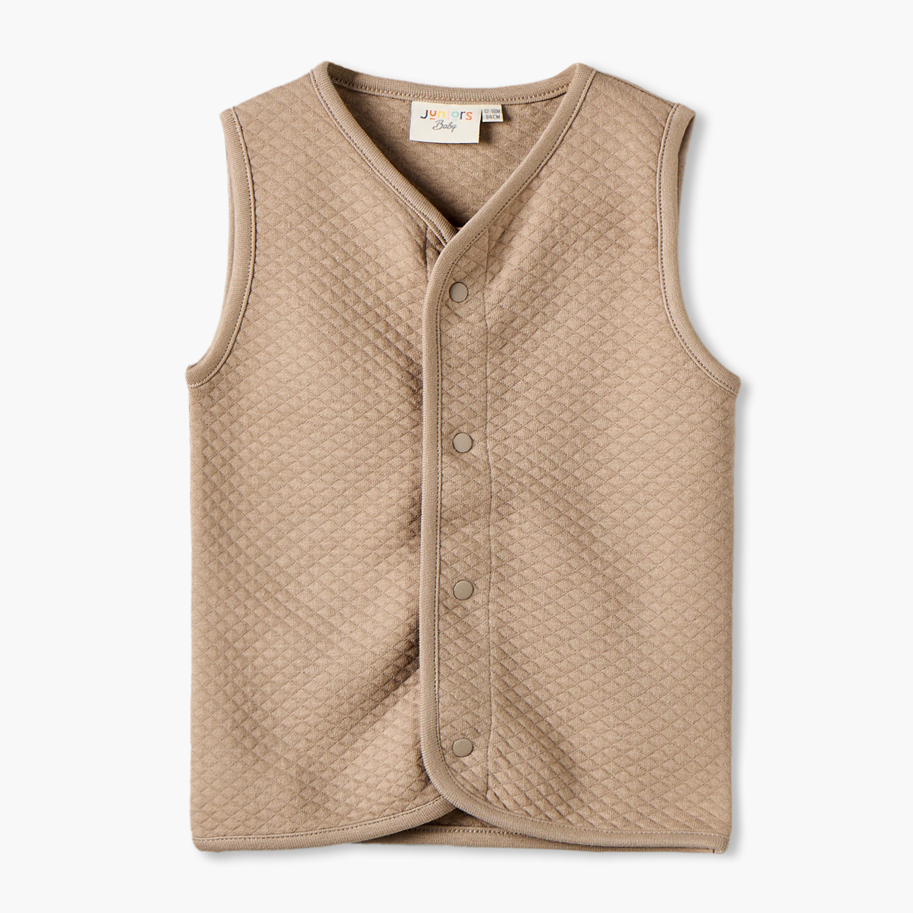 Set of 3 Juniors V-neck Sleeveless Waistcoat and Joggers Set with Drawstring Closure-baby-boys-clothing-setsandcoords-image-5