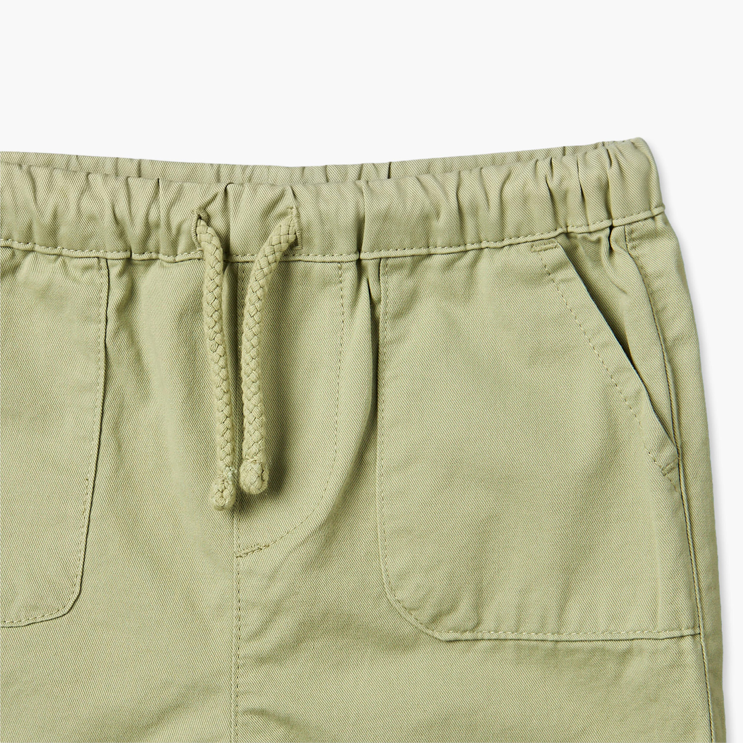 طقم تيشيرت بولو بأكمام قصيرة بياقة وبنطلون قصير بطبعات زهرية من جونيورز-baby-boys-clothing-setsandcoords-image-8