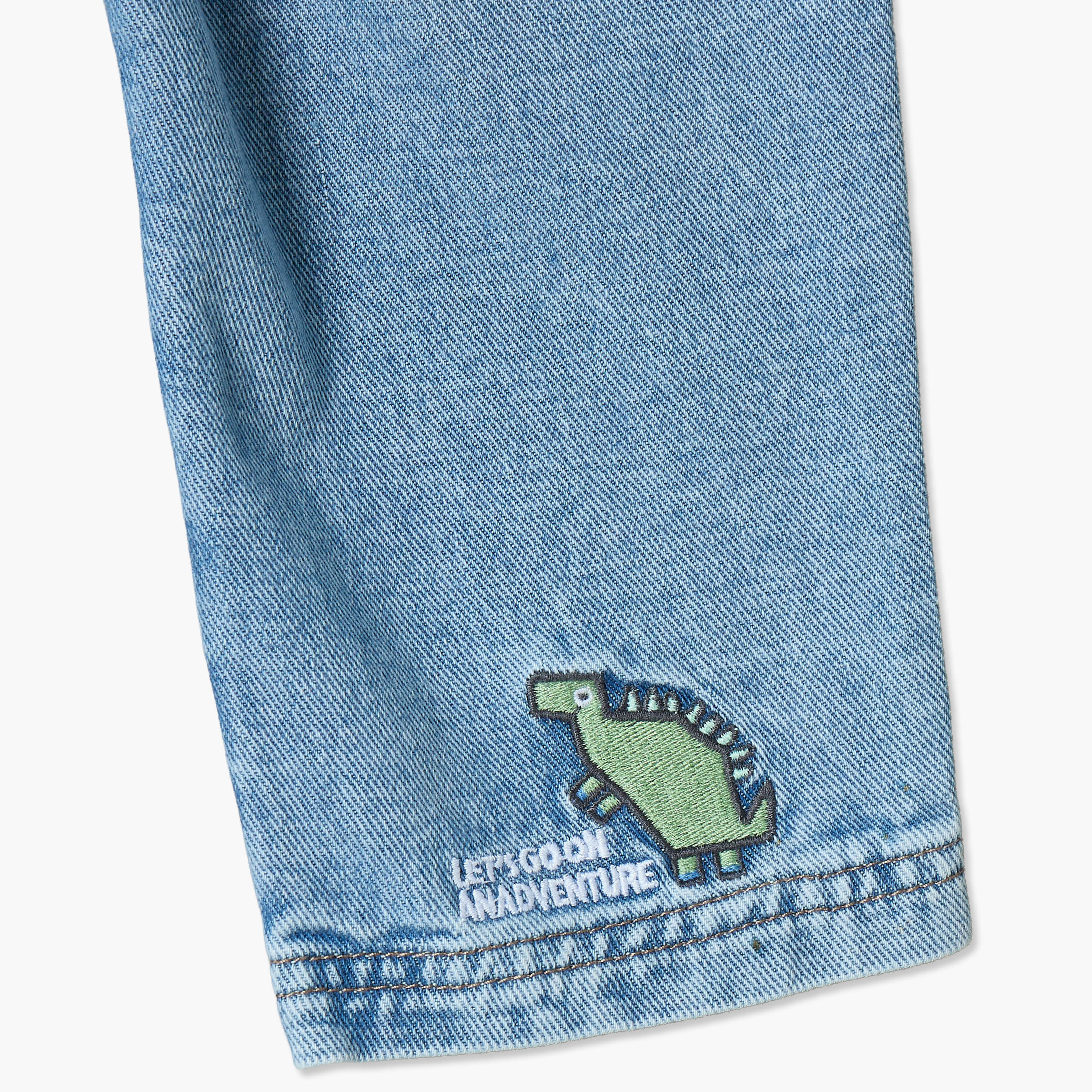 Juniors Jeans with Dinosaur Embroidery, Drawstring Waist-baby-boys-clothing-bottoms-jeans-image-5