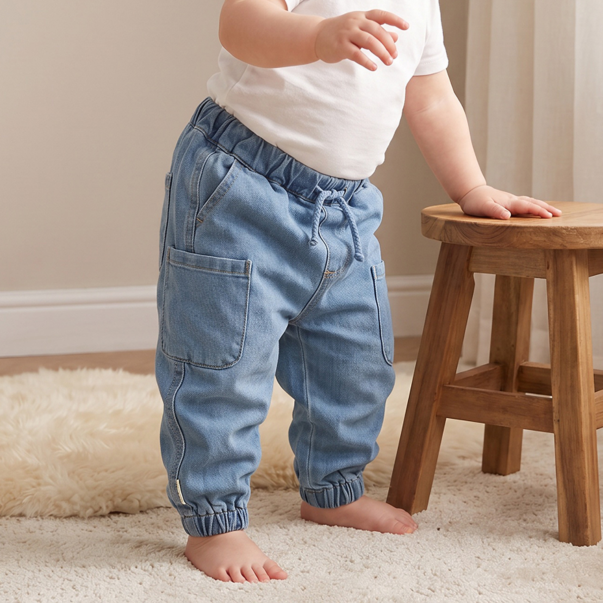 بنطلون برباط خصر وجيوب من جونيورز-boys-clothing-bottoms-trousers-image-1