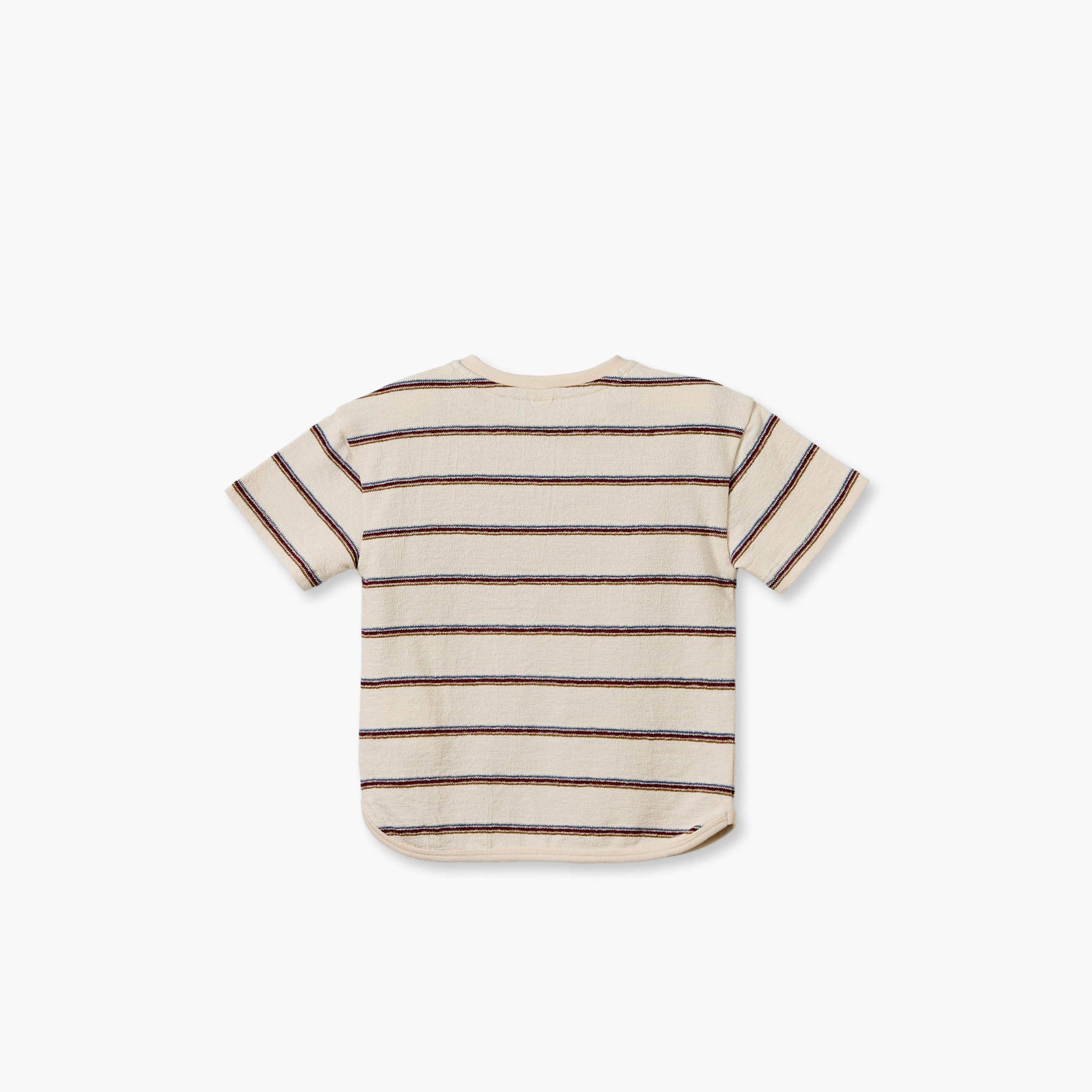 Giggles Henley Neck Short Sleeves T-shirt with Striped Design-baby-boys-clothing-tshirtsandpolos-image-3