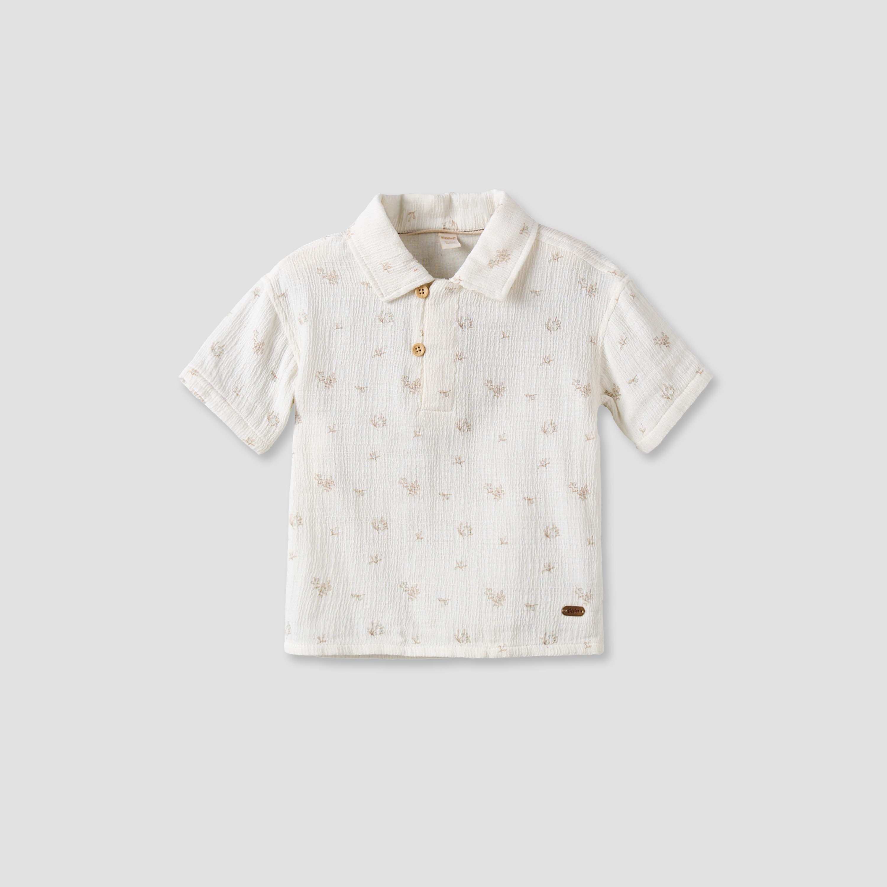 تيشيرت بولو بياقة عادية وأكمام قصيرة مع طبعة زهور من جيجلز-baby-boys-clothing-tshirtsandpolos-image-2