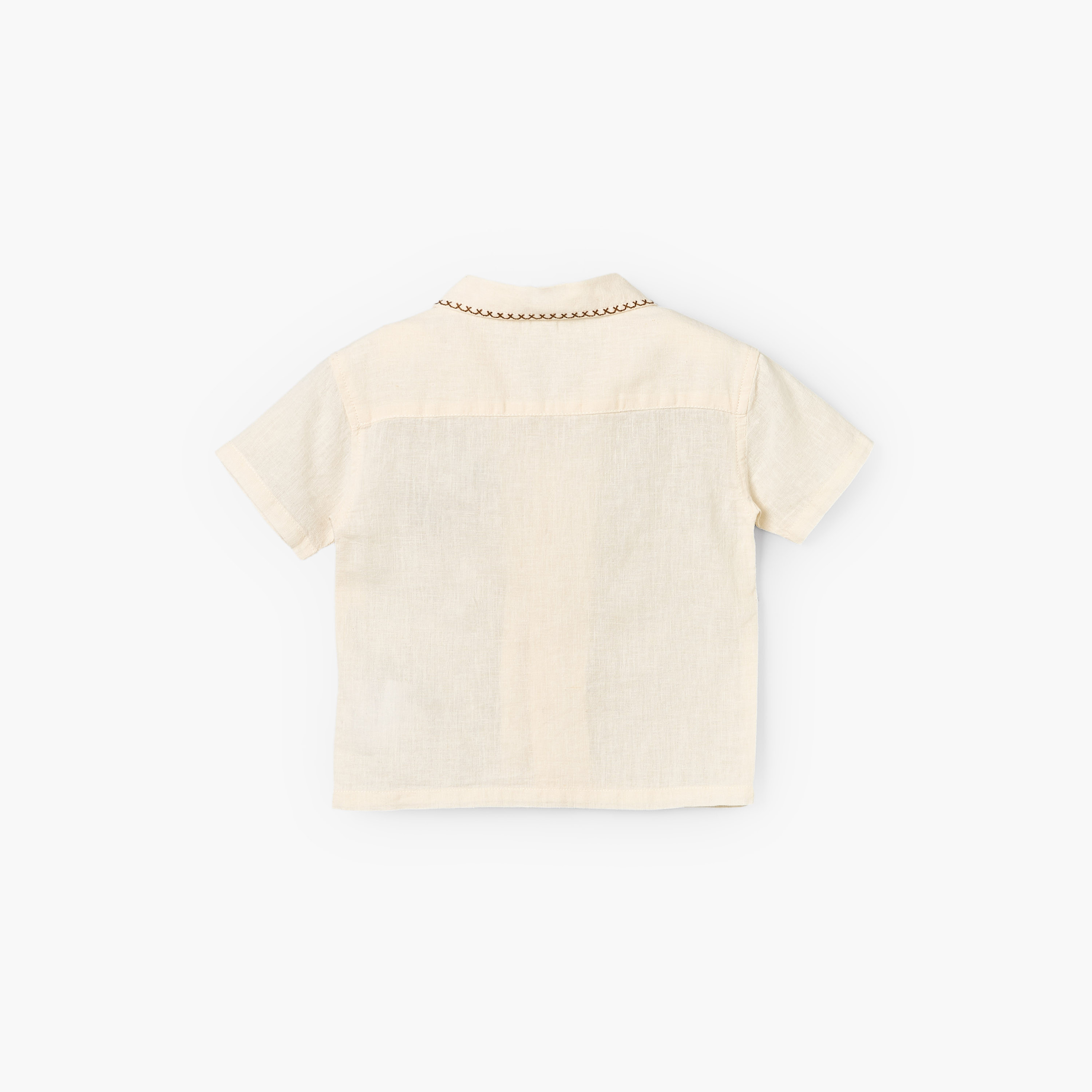 Giggles Short Sleeves Shirt with Embroidery-baby-boys-clothing-shirts-image-3