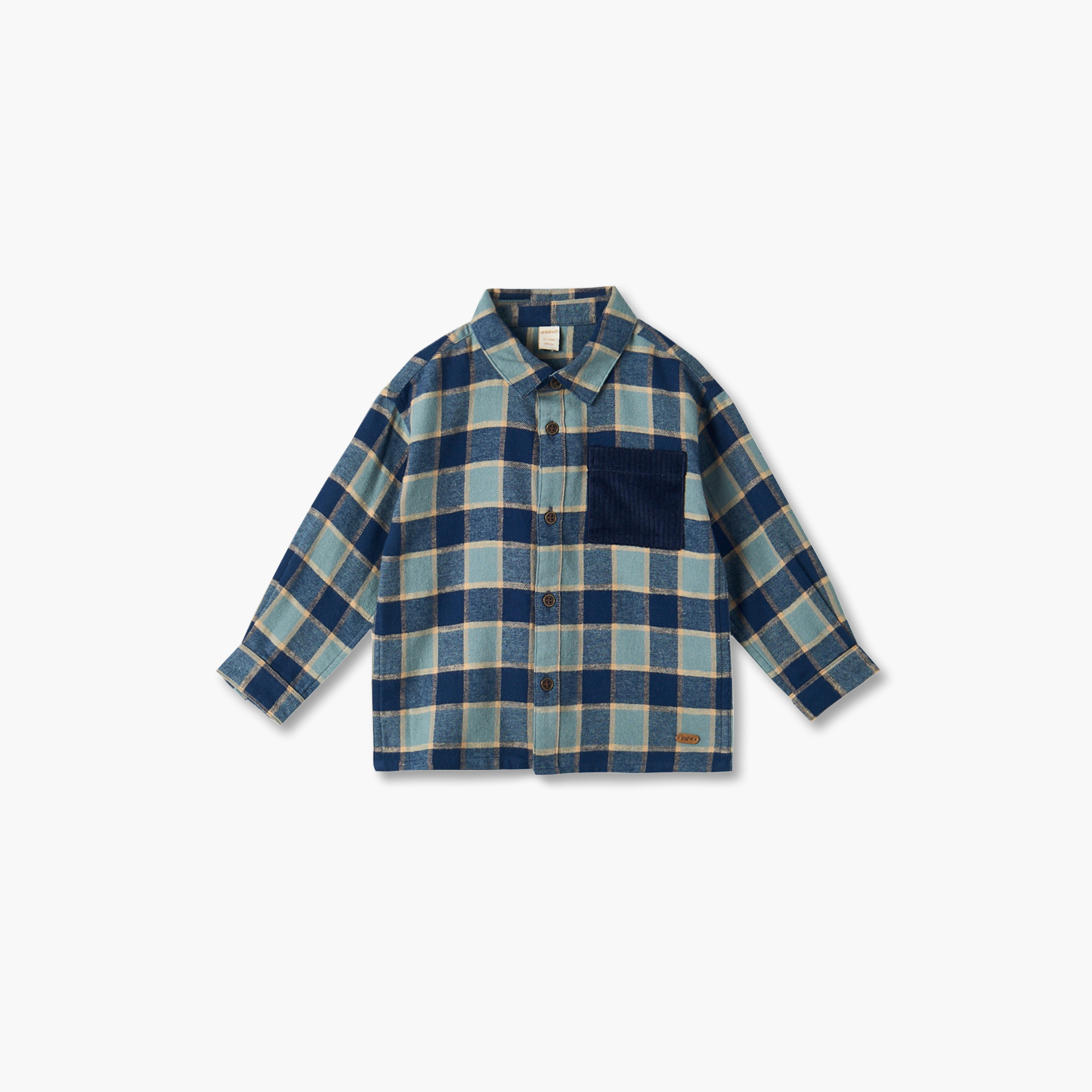 Giggles Long Sleeves Shirt with Checked Design-baby-boys-clothing-shirts-image-2