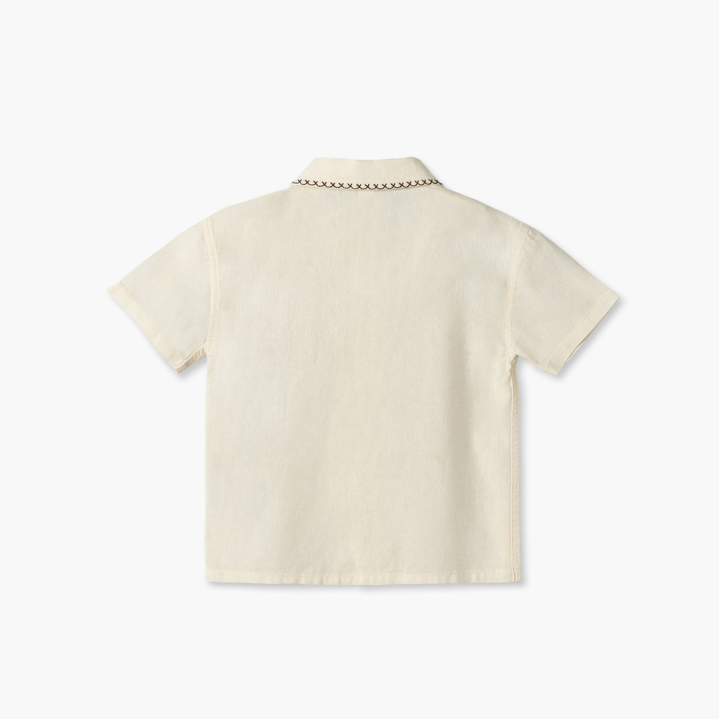قميص بأكمام قصيرة وتطريزات من جيجلز-baby-boys-clothing-shirts-image-3