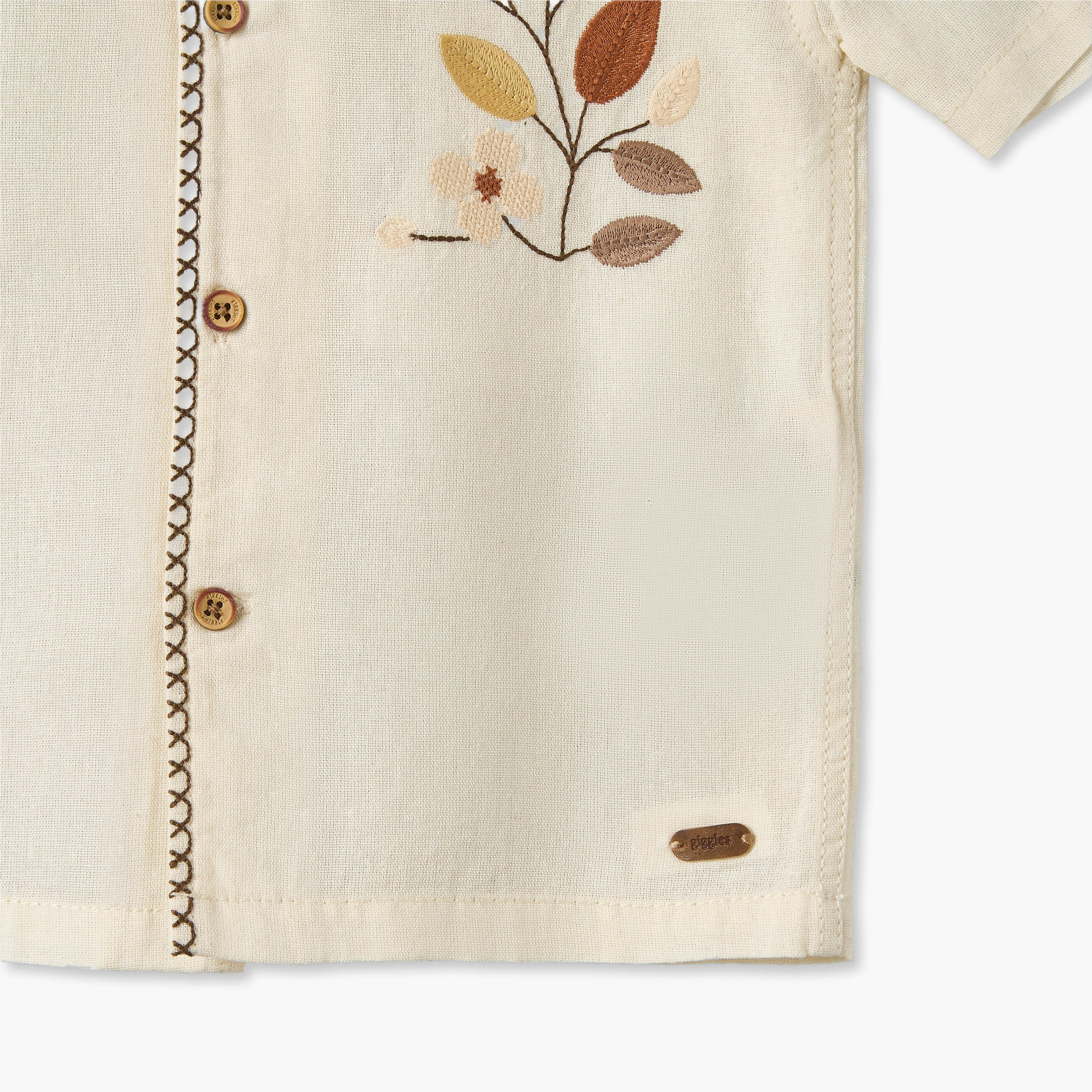 قميص بأكمام قصيرة وتطريزات من جيجلز-baby-boys-clothing-shirts-image-5