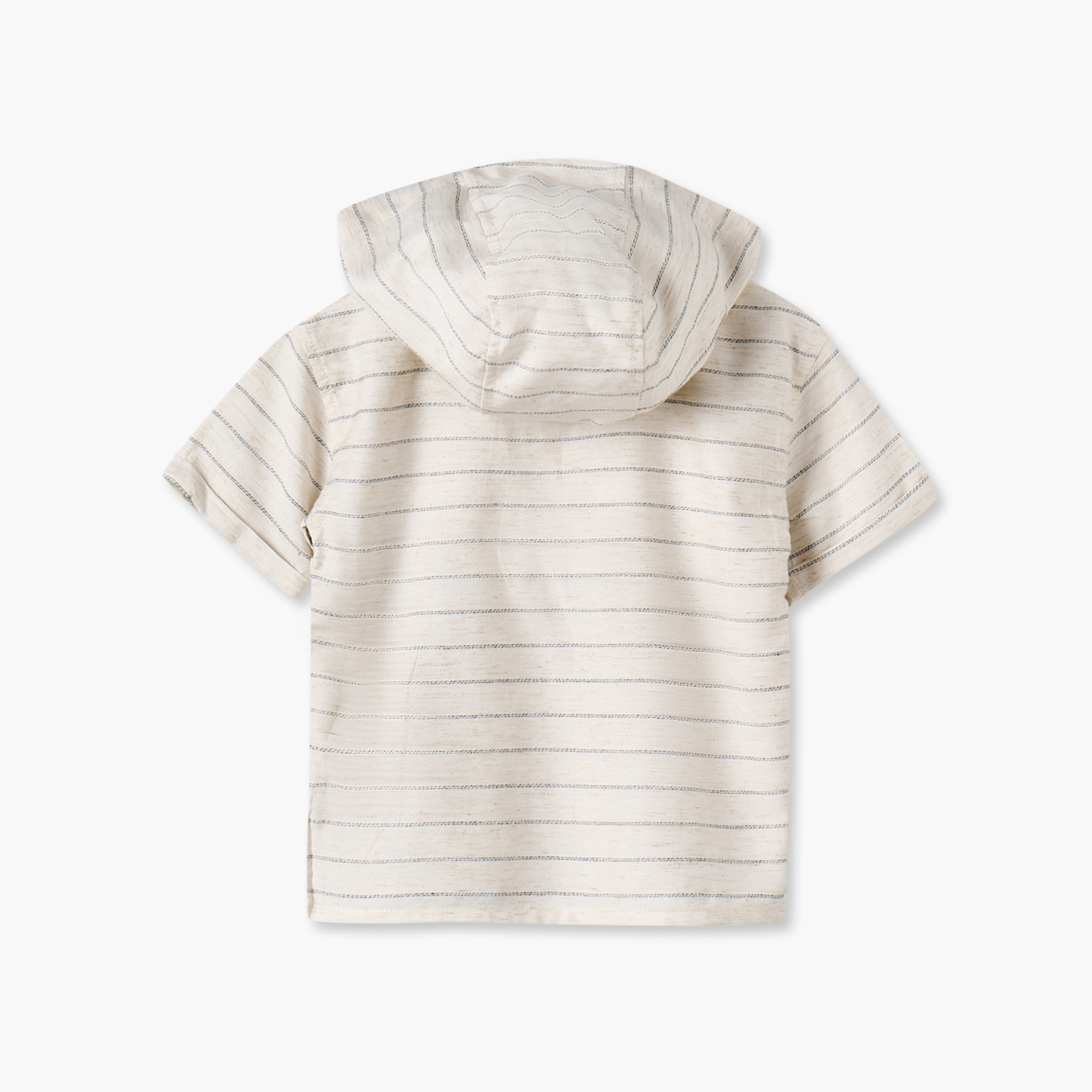 Giggles Hooded Short Sleeves T-shirt with Stripes-baby-boys-clothing-tshirtsandpolos-image-3