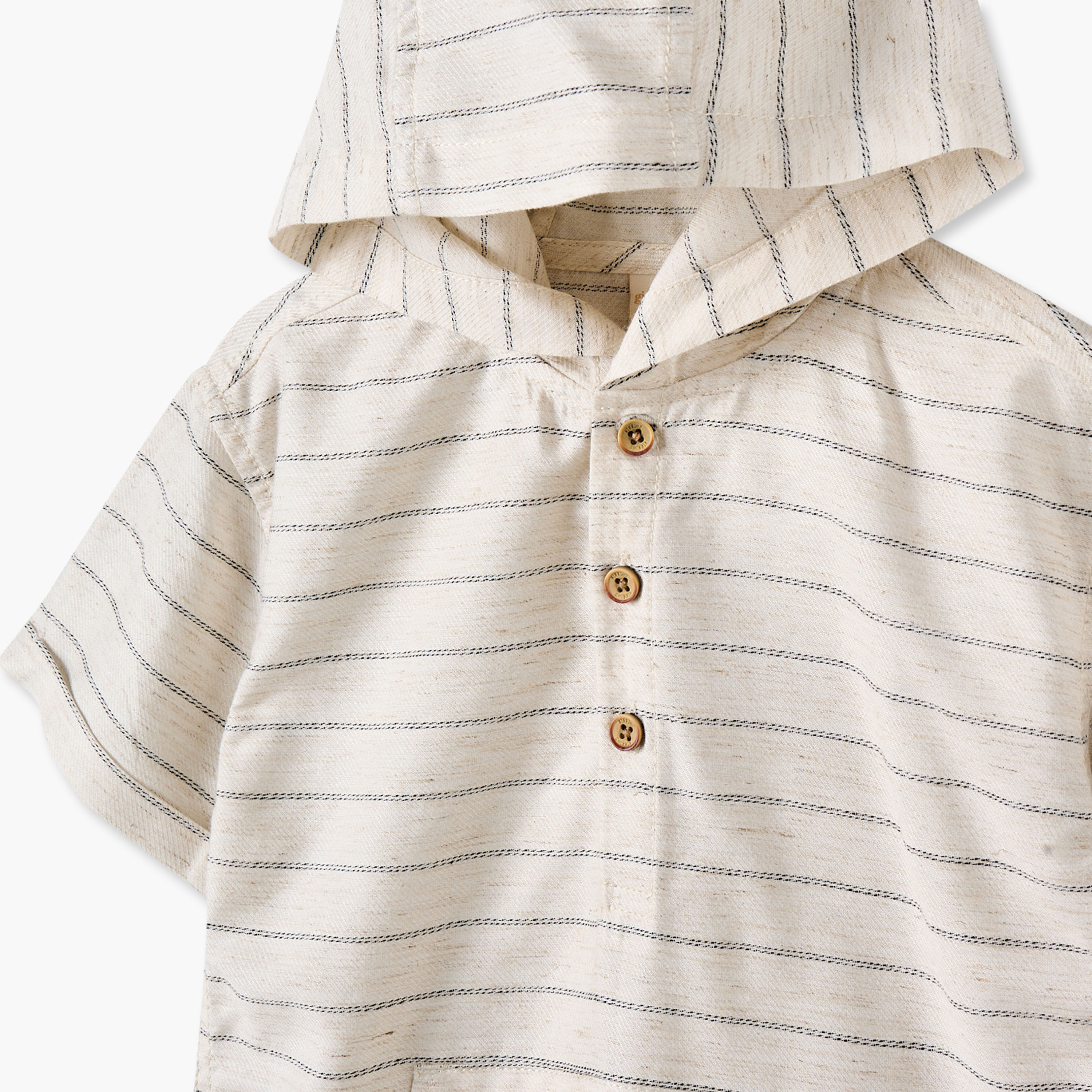 Giggles Hooded Short Sleeves T-shirt with Stripes-baby-boys-clothing-tshirtsandpolos-image-4