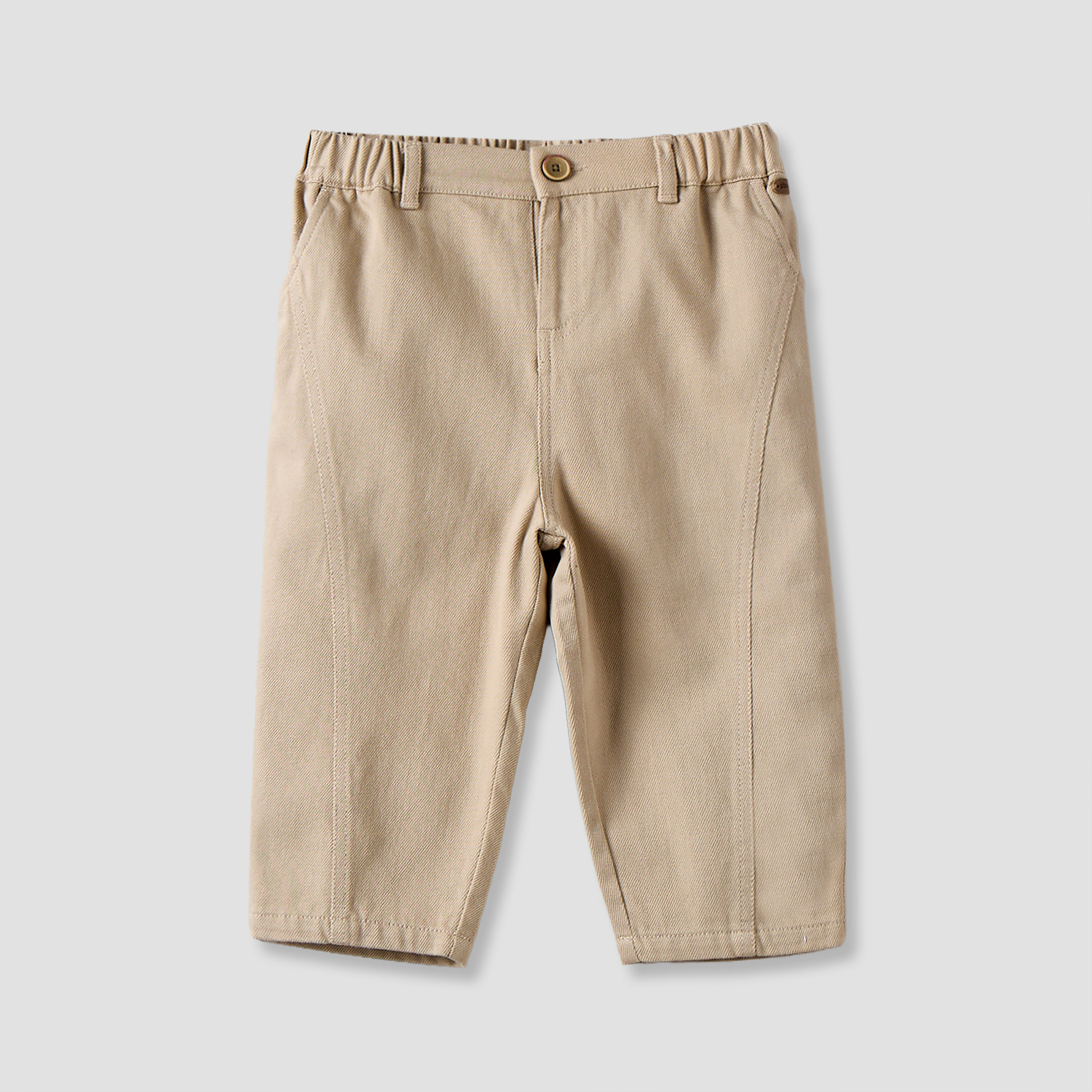 Giggles Trousers with Panelled Design, Button Waist-baby-boys-clothing-bottoms-trousers-image-1