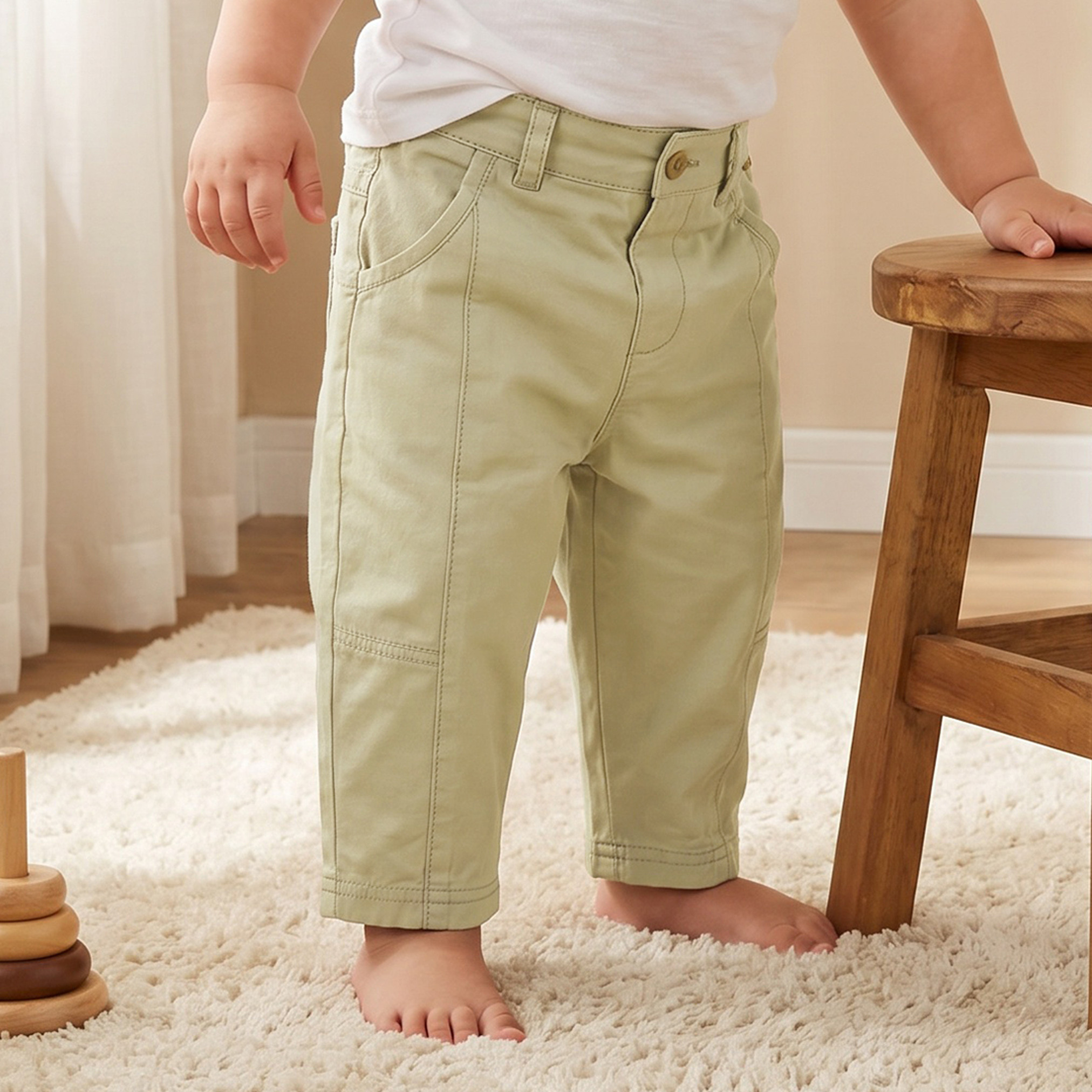 Giggles Trousers with Pockets, Elasticated Waist-baby-boys-clothing-bottoms-trousers-image-1